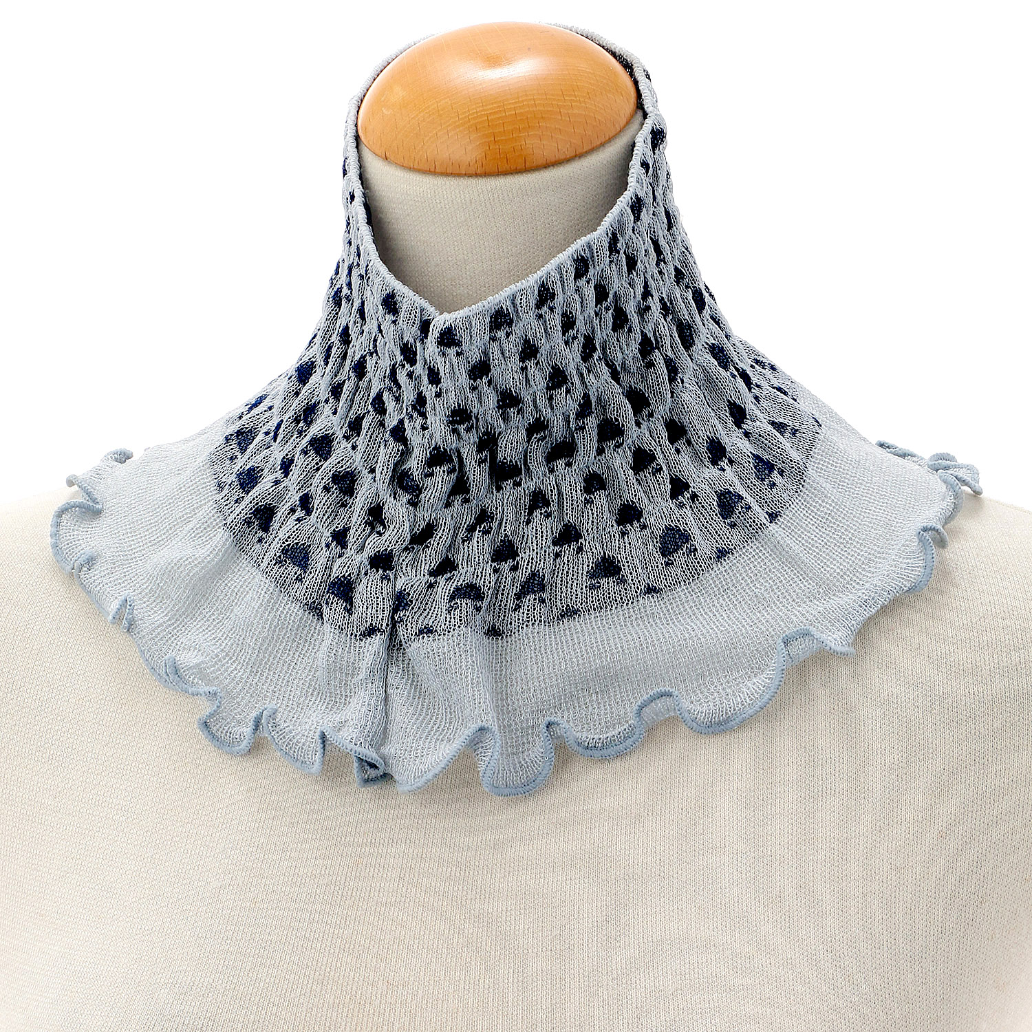 日本製 ネックカバードット 春夏素材