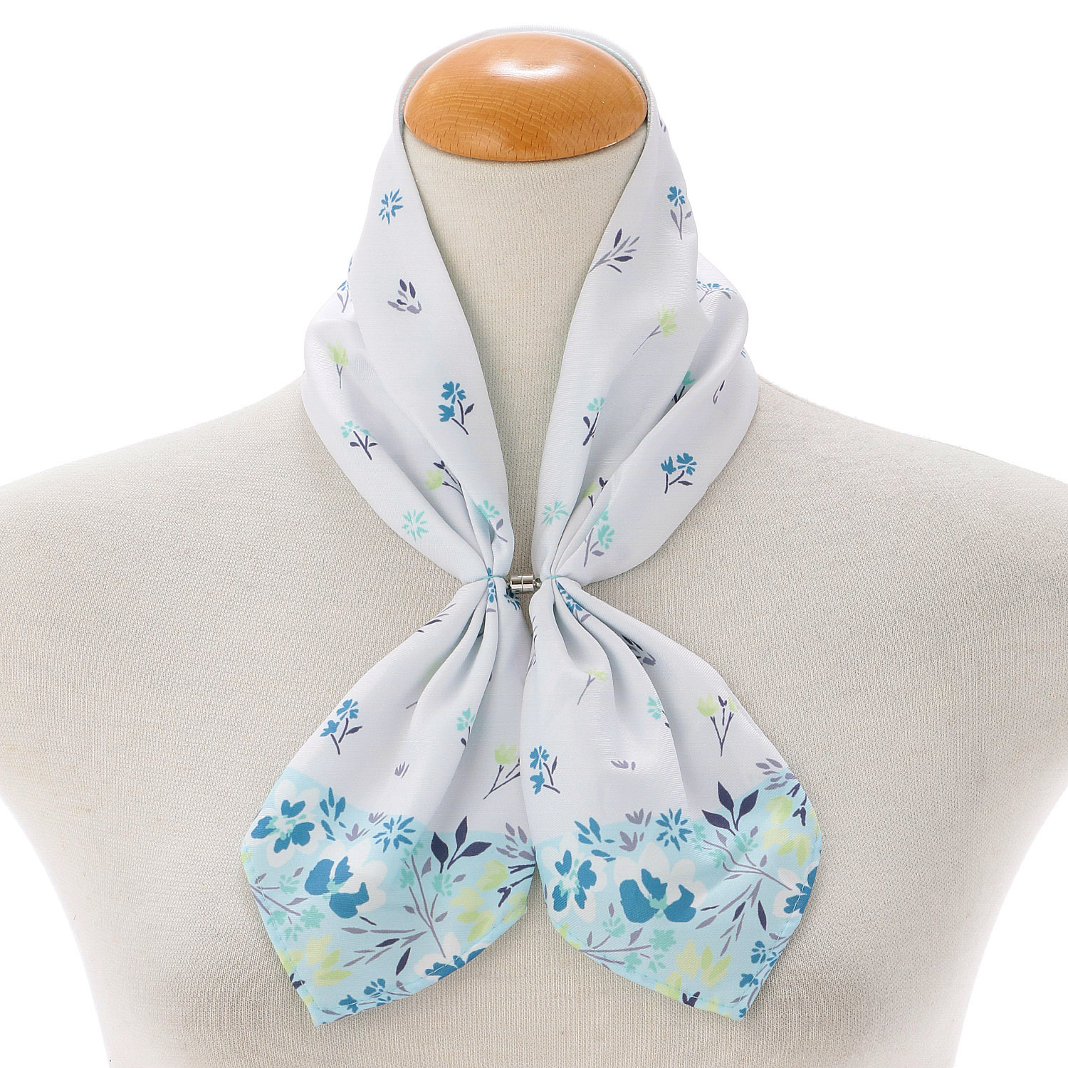 ひんやりワンタッチスカーフ 花柄 - 画像4