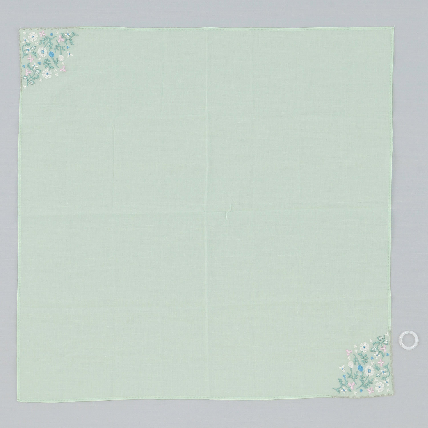 ポーチ付刺繍リングスカーフ 北欧マルチ柄 - 画像7