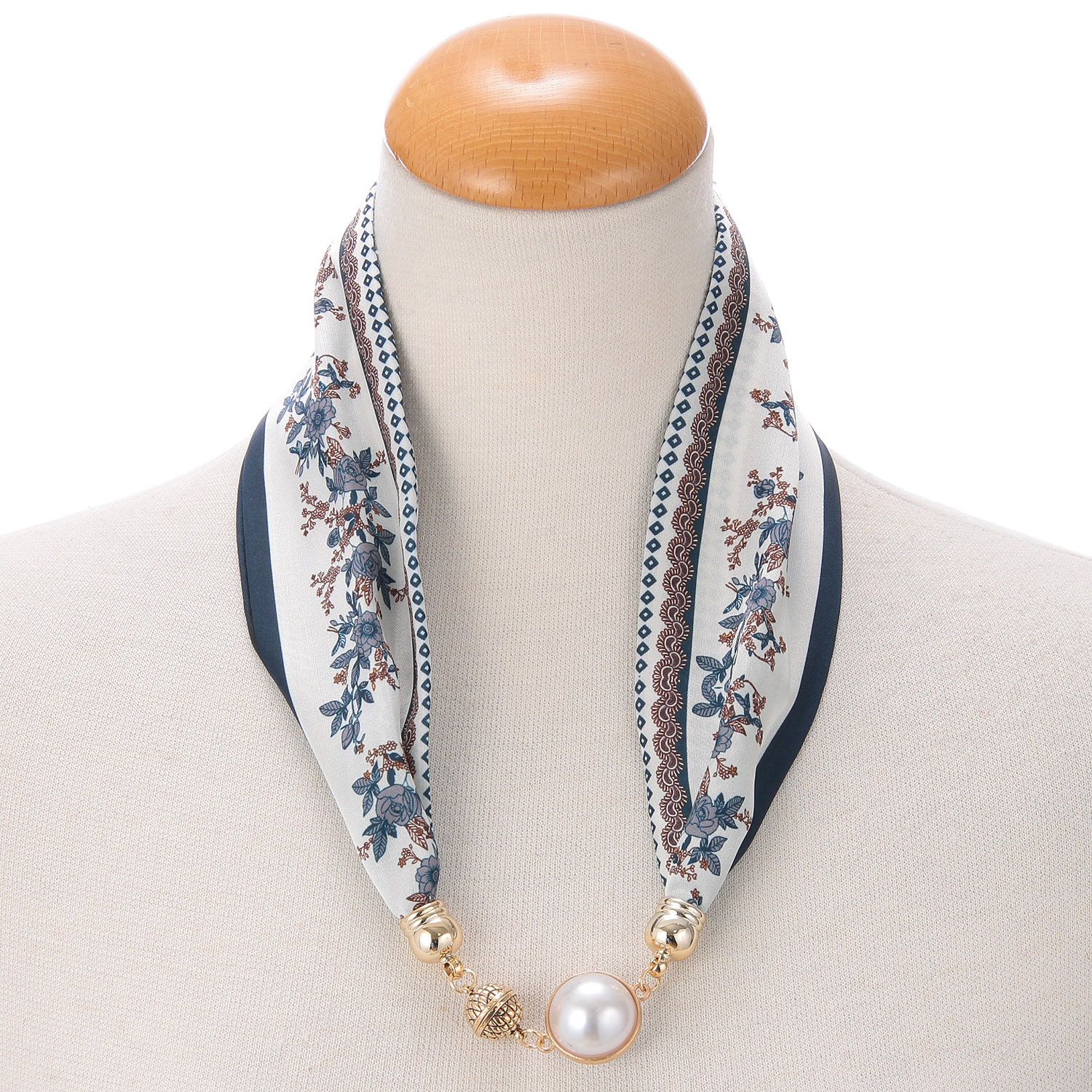 パール付きマグネットスカーフ - 画像4