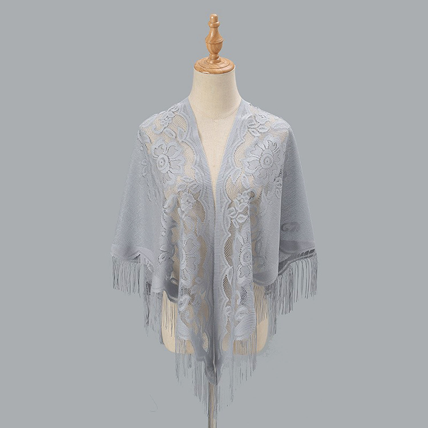 三角レースストール