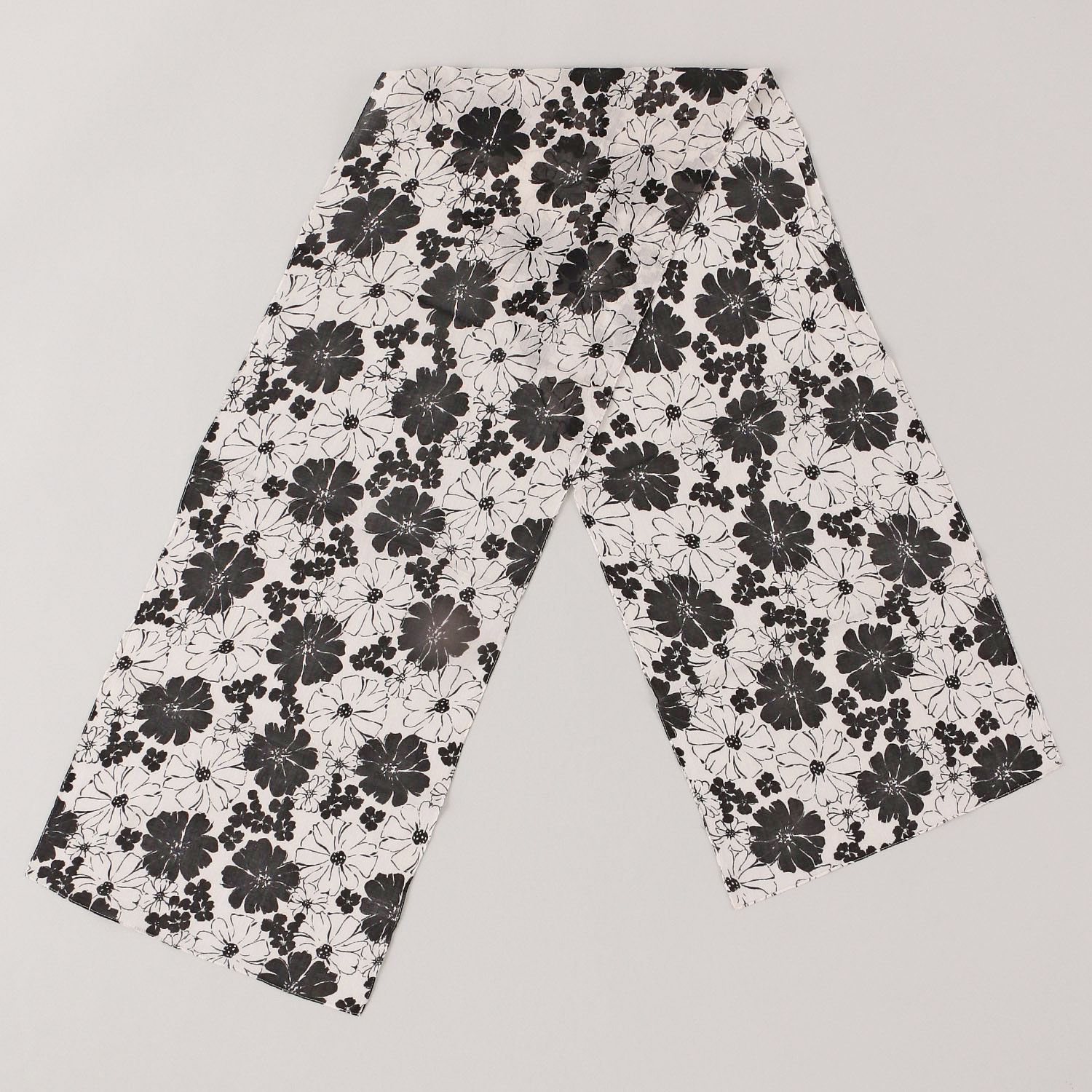 【04終了】インド製 モノトーン柄プリントストール - 画像3