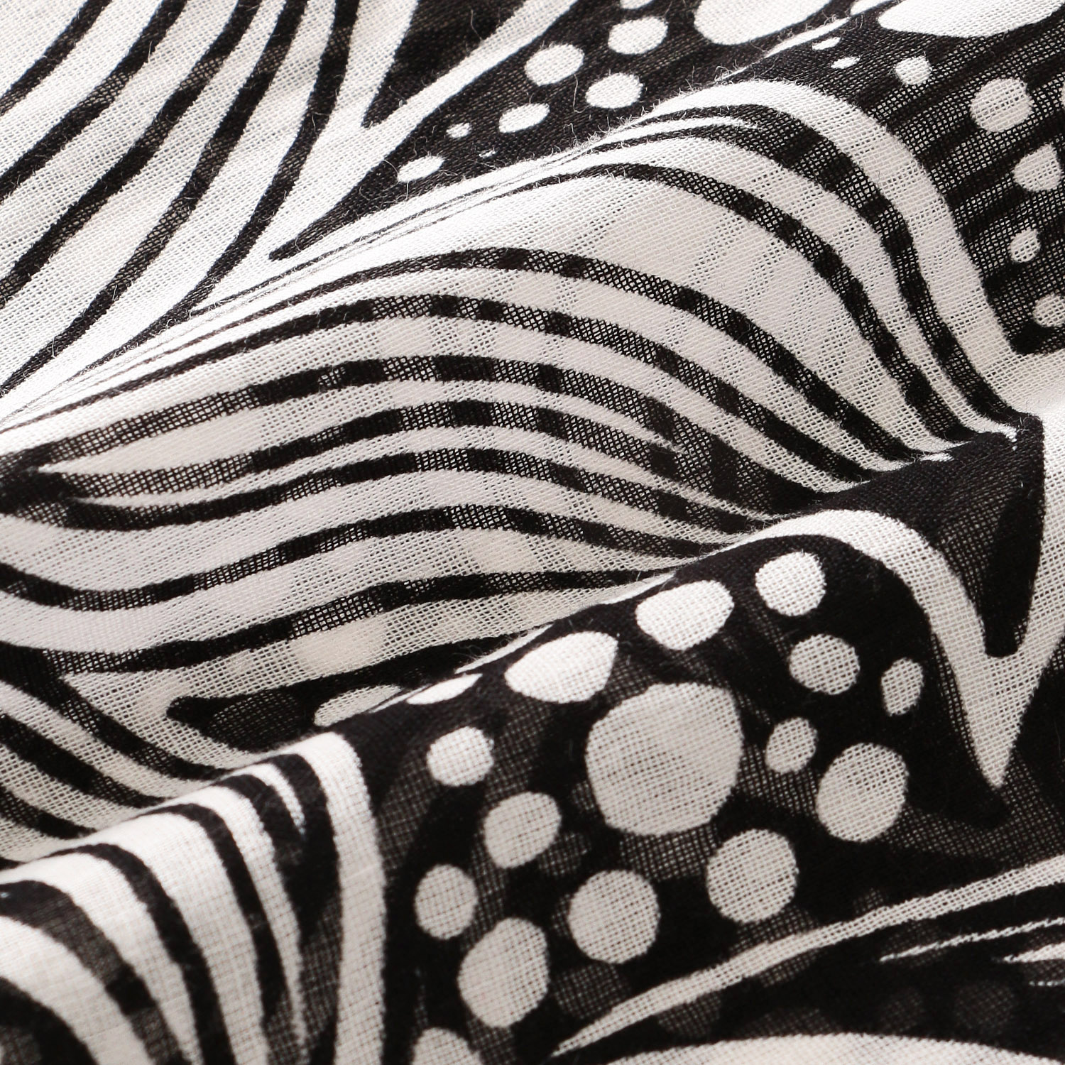 【04終了】インド製 モノトーン柄プリントストール - 画像6