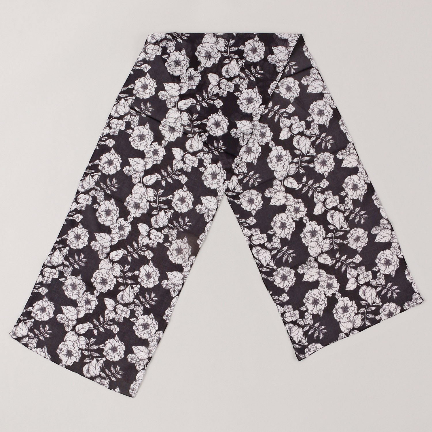 【04終了】インド製 モノトーン柄プリントストール - 画像8