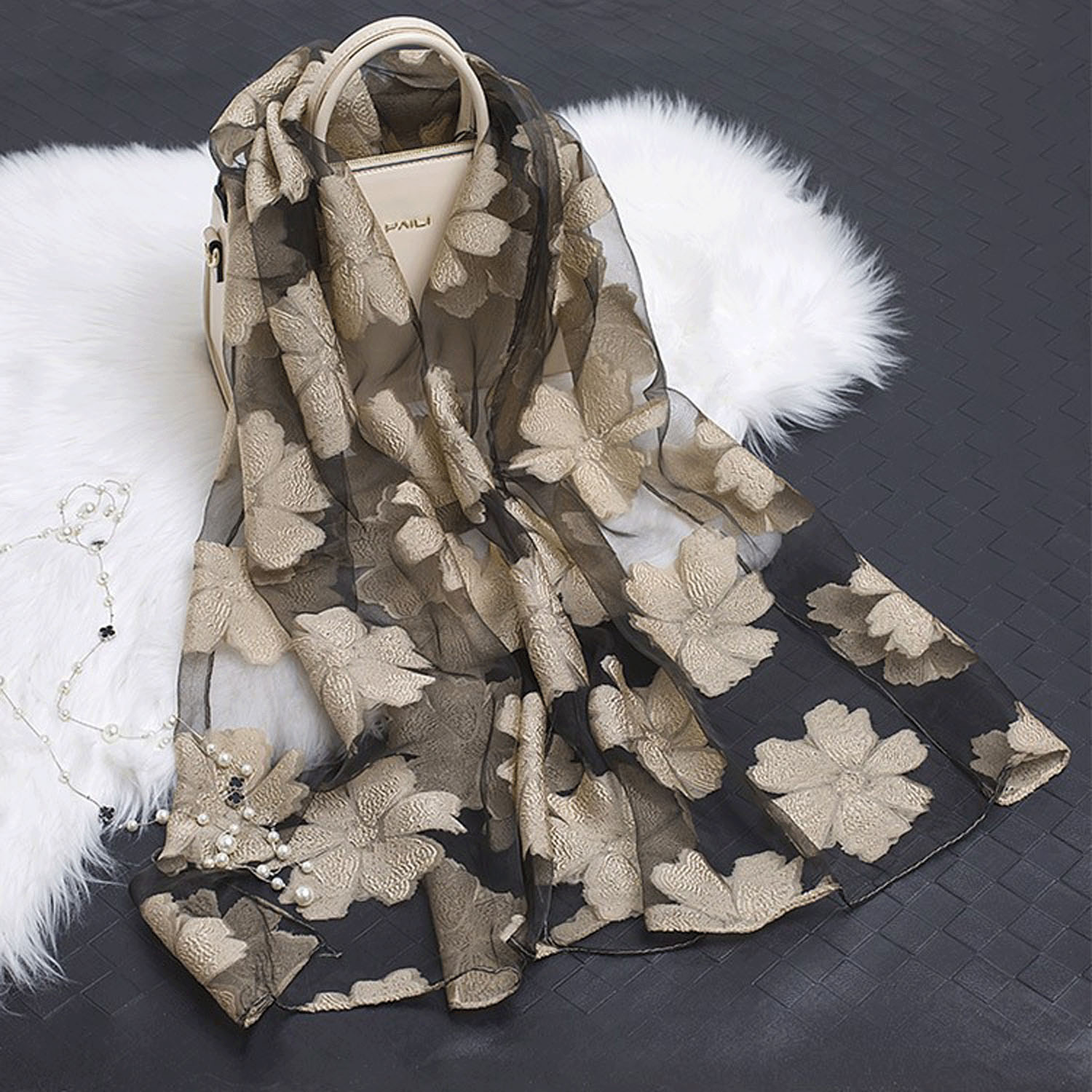 オーガンジーフラワーストール - 画像3