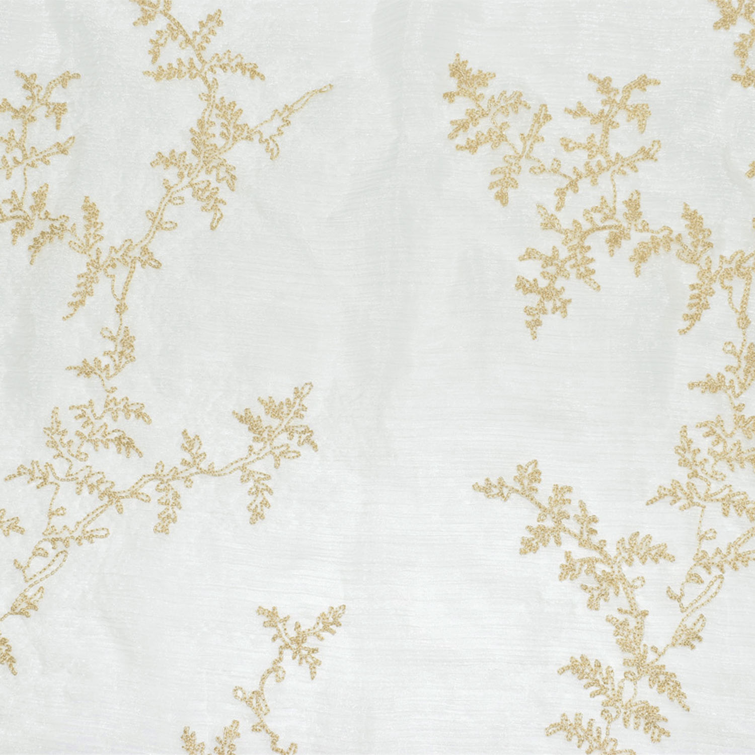 ポリエステルオーガンジーストール リーフ刺繍 - 画像11