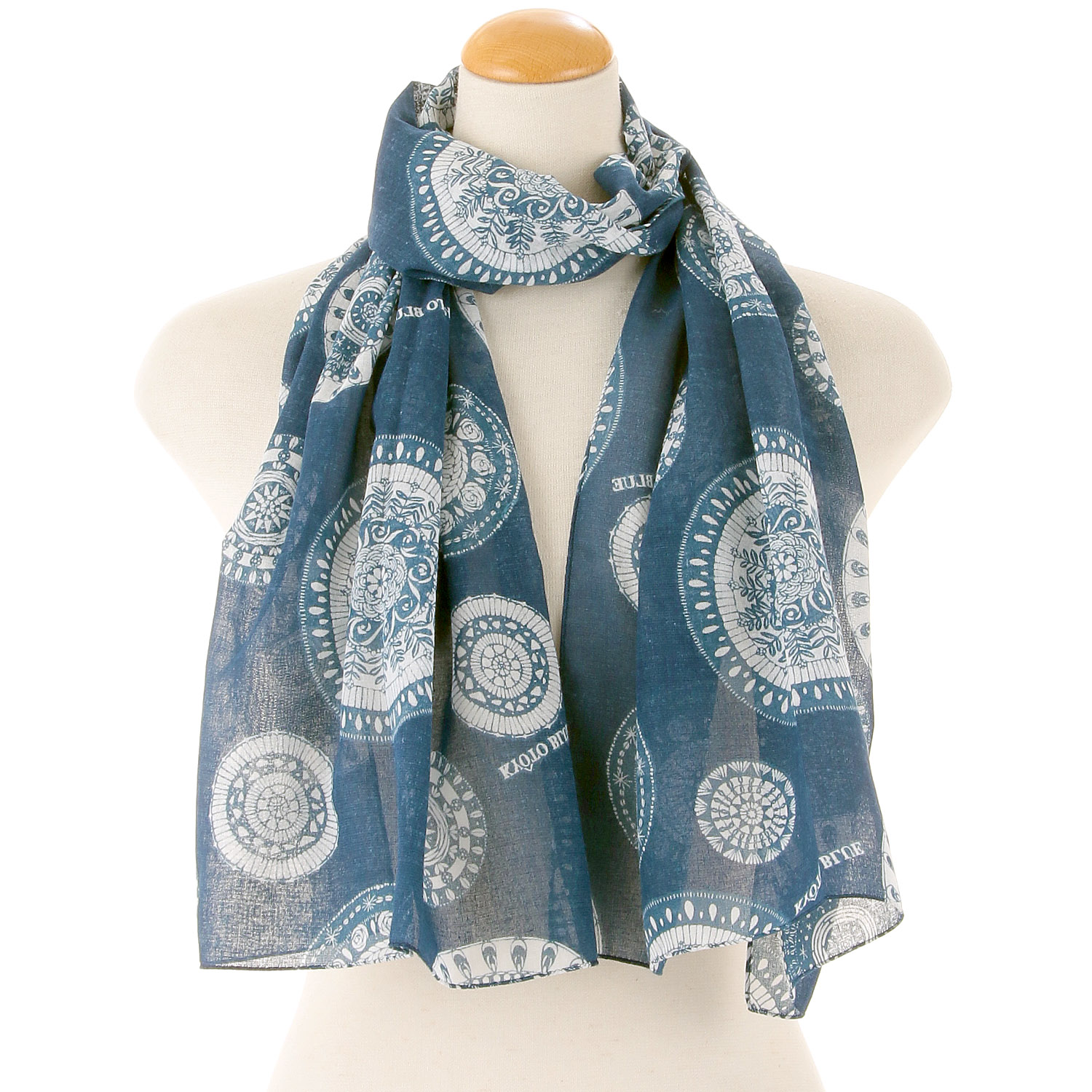 日本製 KYOTO BLUE ガーゼチーフ