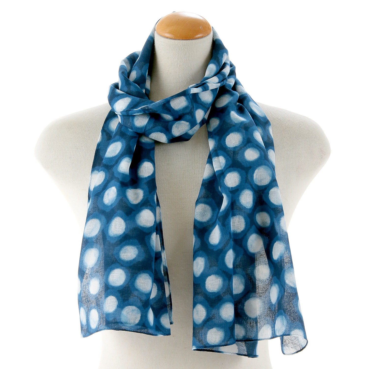 日本製 ガーゼチーフ ドット - 画像4