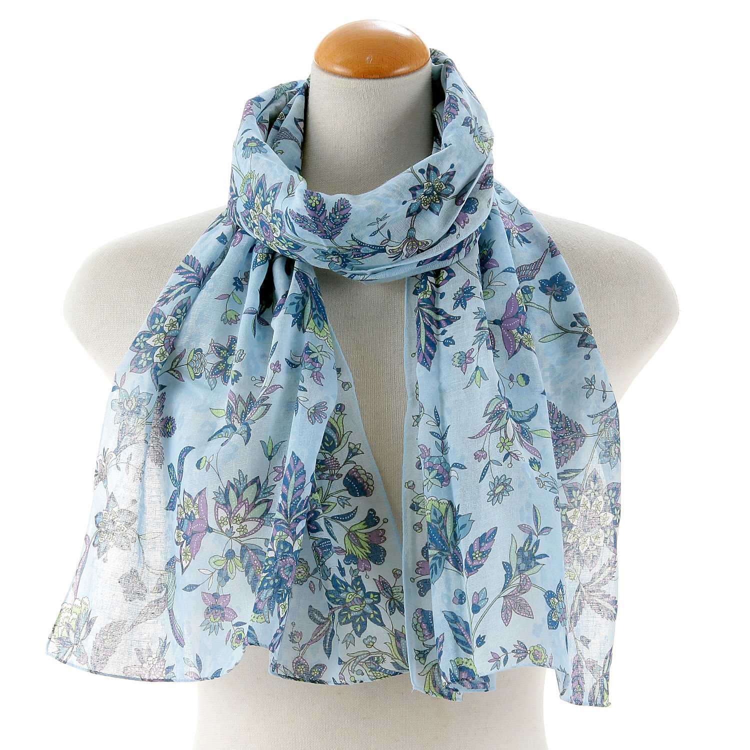 日本製 ガーゼチーフ 更紗