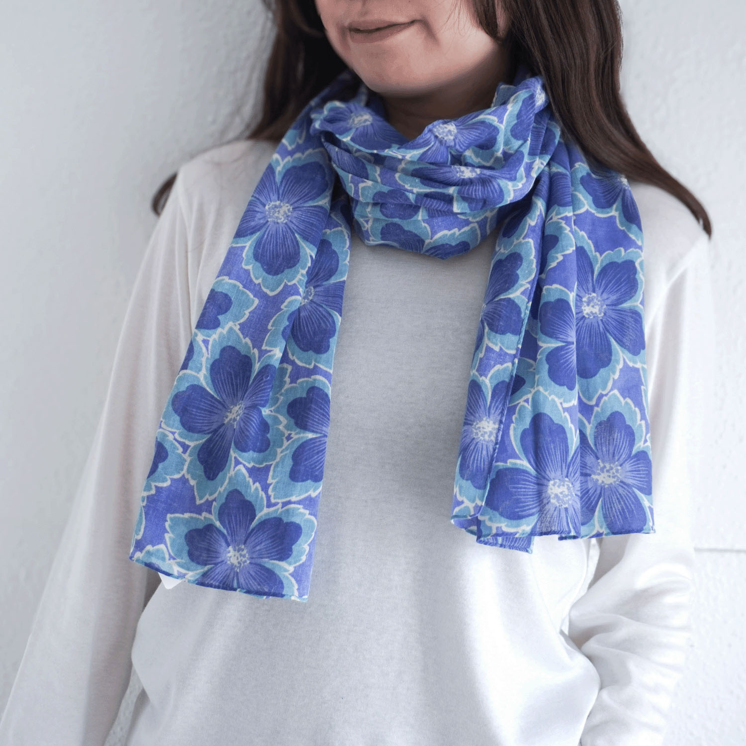 日本製 ガーゼチーフ 花卉（かき） - 画像1