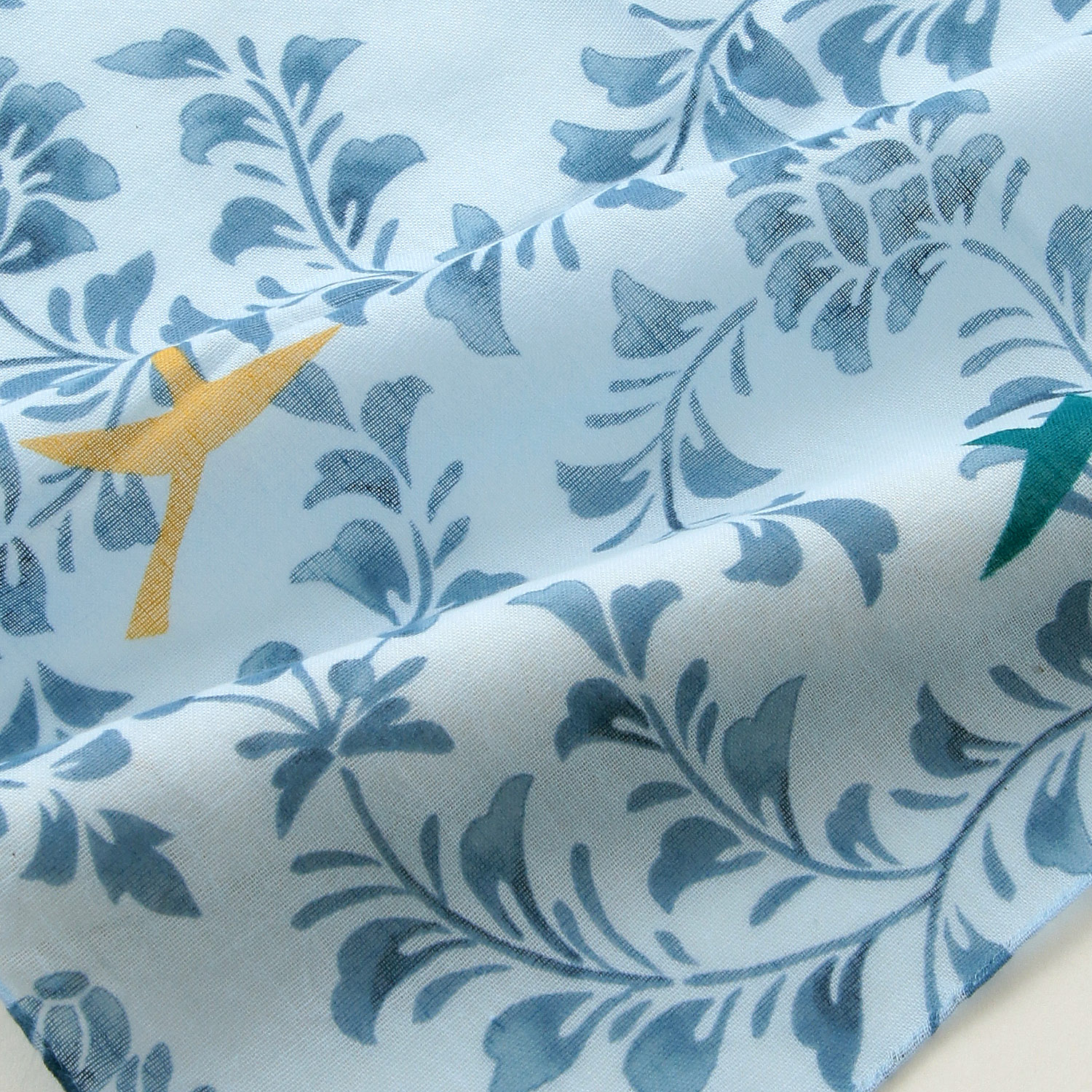 日本製 ガーゼチーフ 花鳥から草 - 画像4