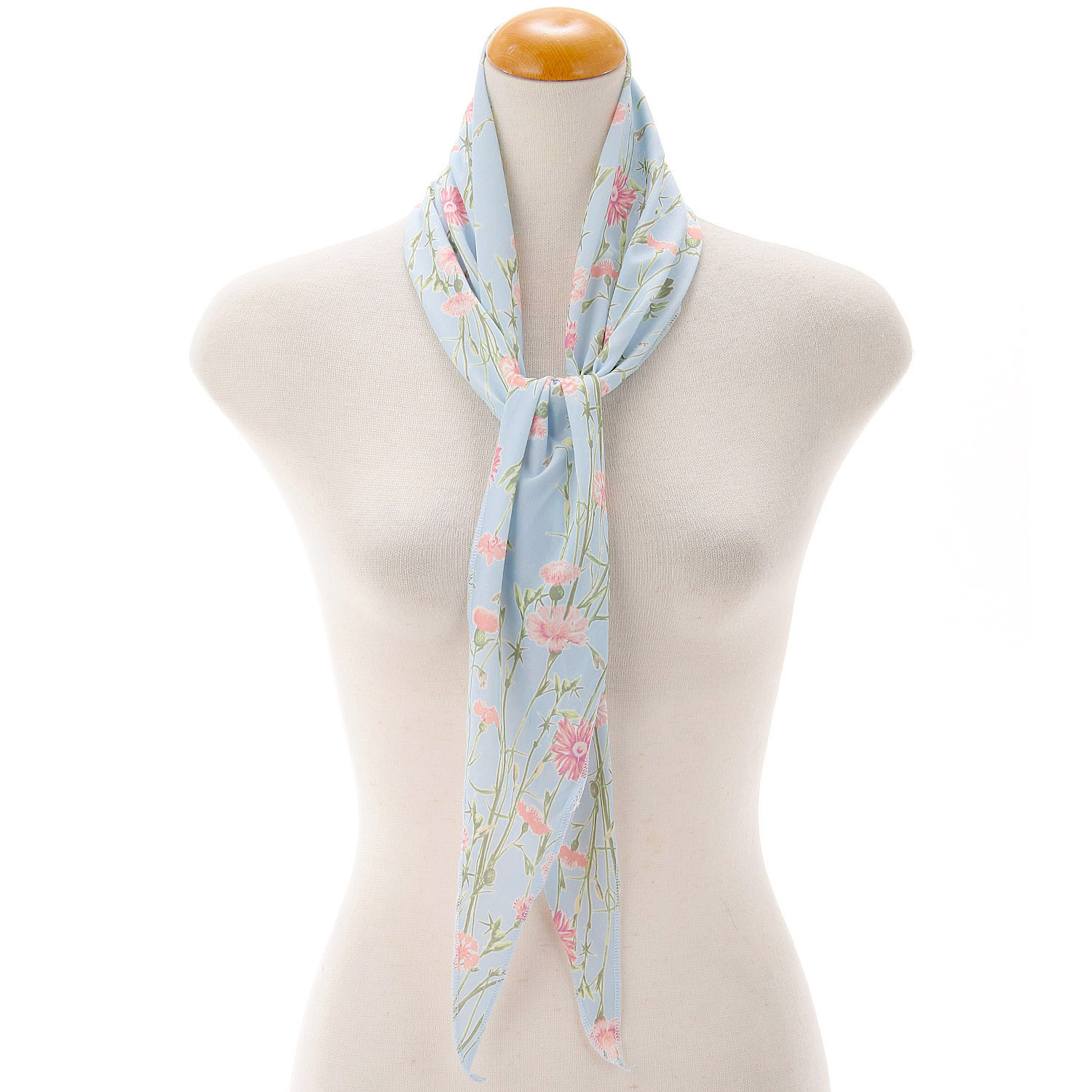 ひんやりひし形スカーフ ボタニカル柄 - 画像2