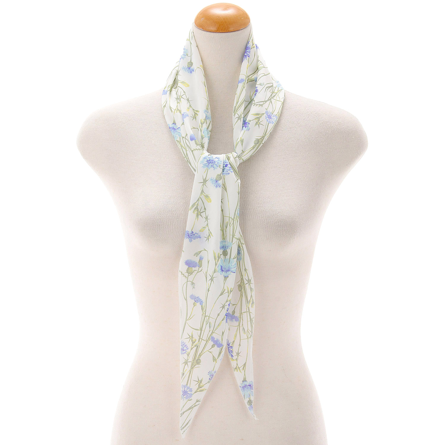 ひんやりひし形スカーフ ボタニカル柄