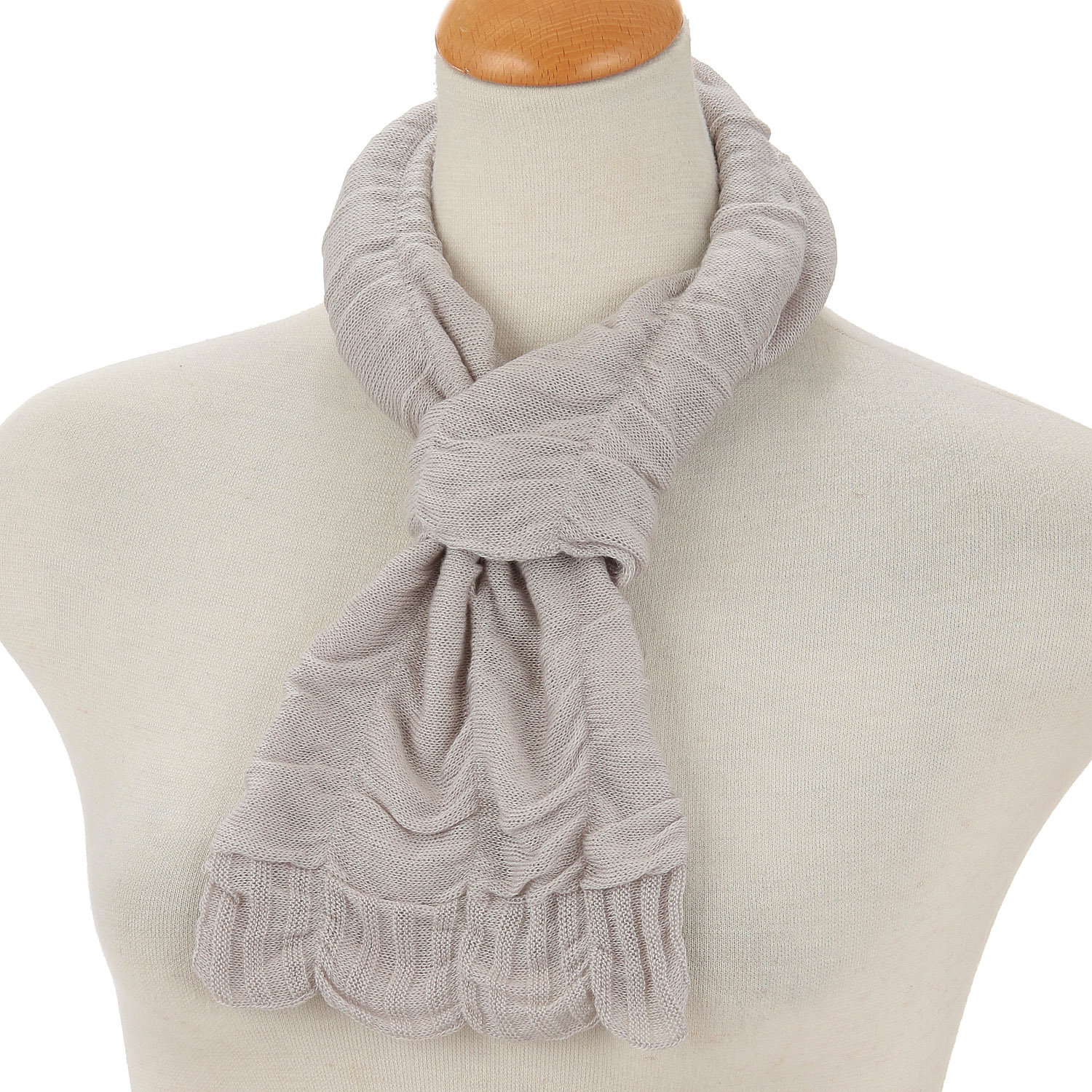 日本製 シルク混ミニストール - 画像2