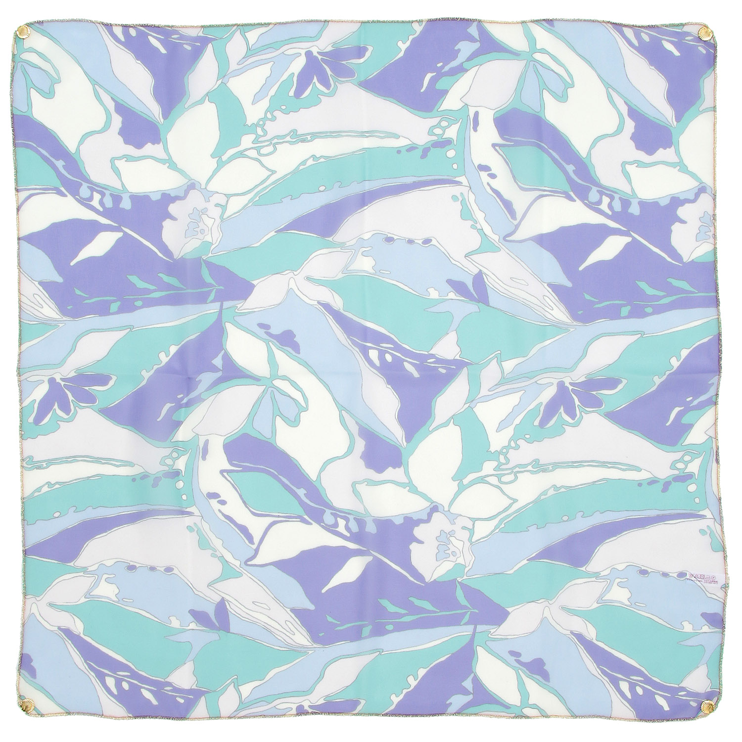 日本製 プリントポリエステルシフォンスカーフ 52×52 - 画像17