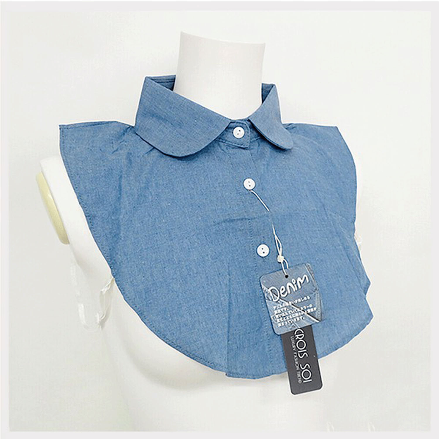 デニム付け襟 - 画像4