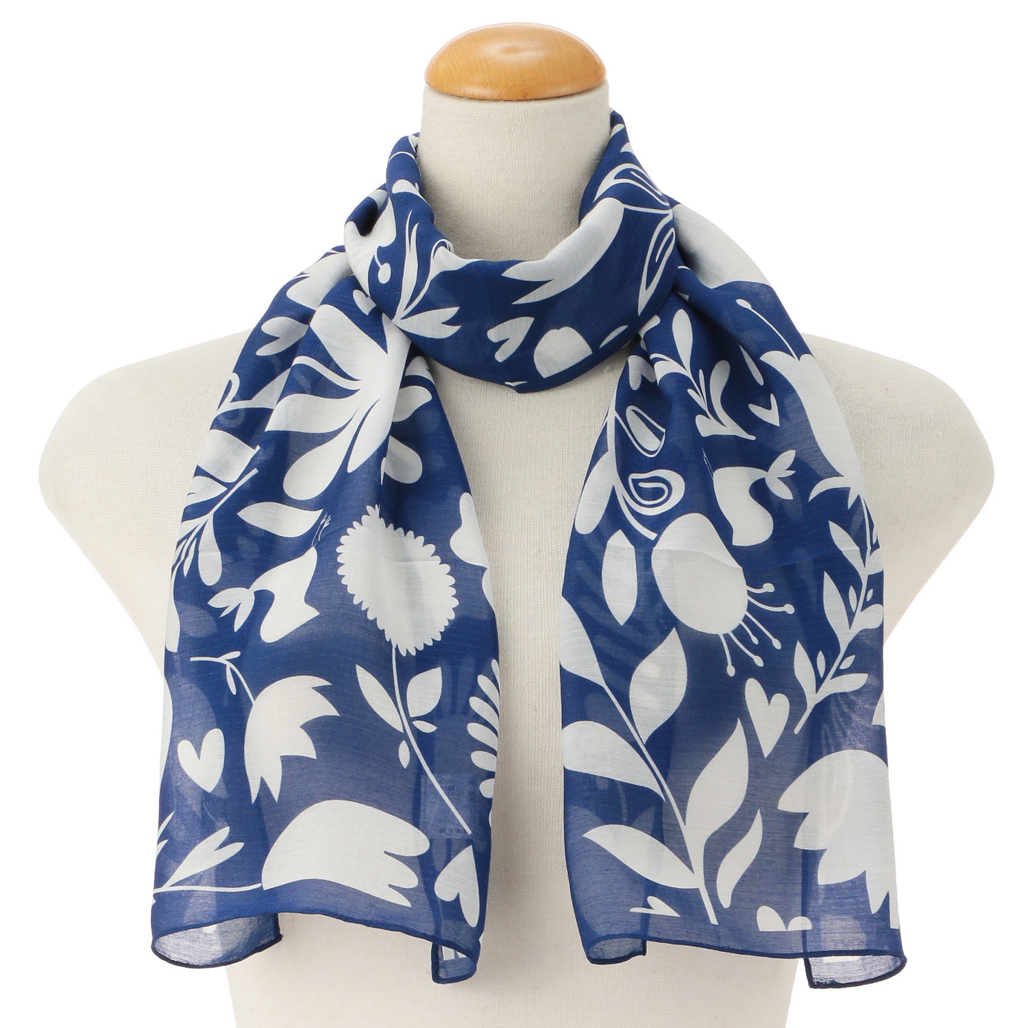 インド製 キュプラ混接触冷感ストール - 画像4