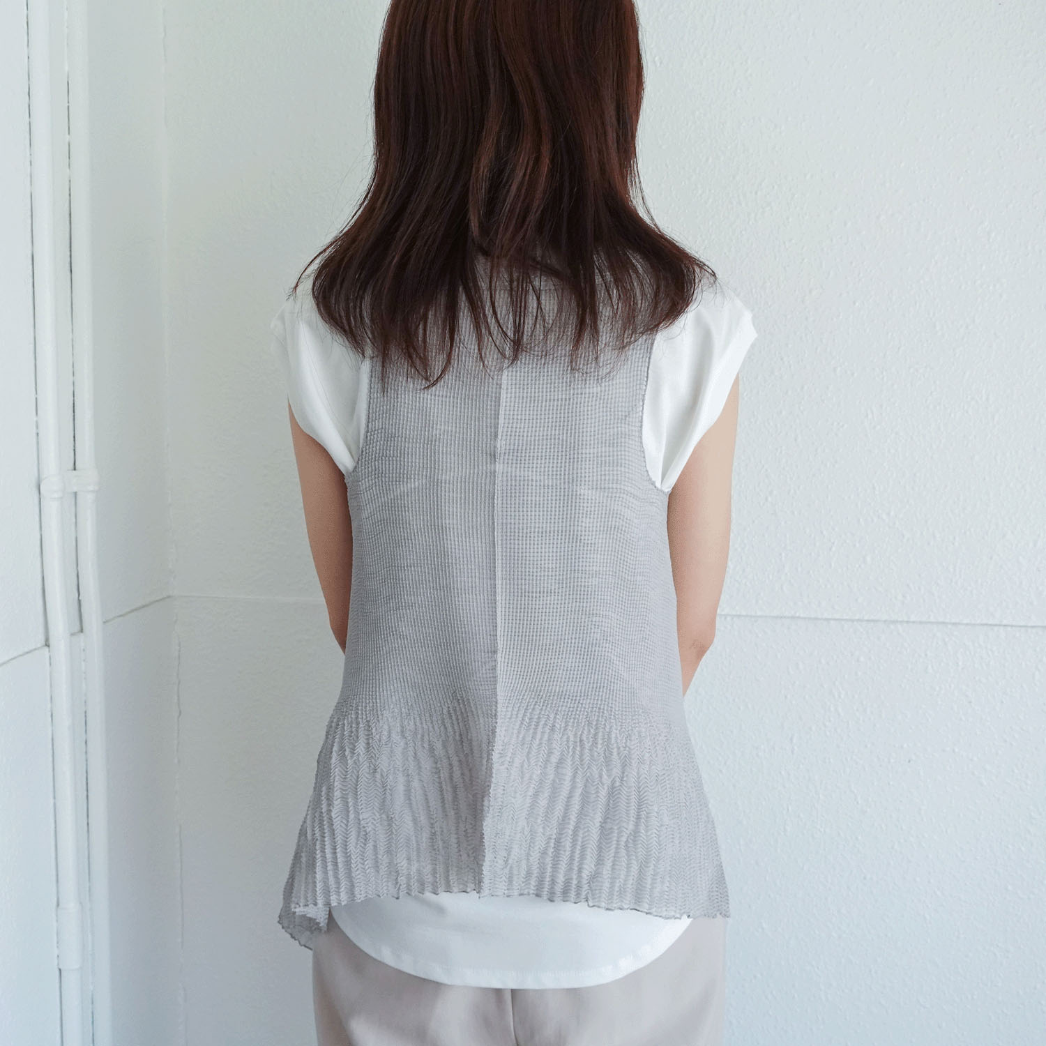 2way細プリーツベストストール - 画像2