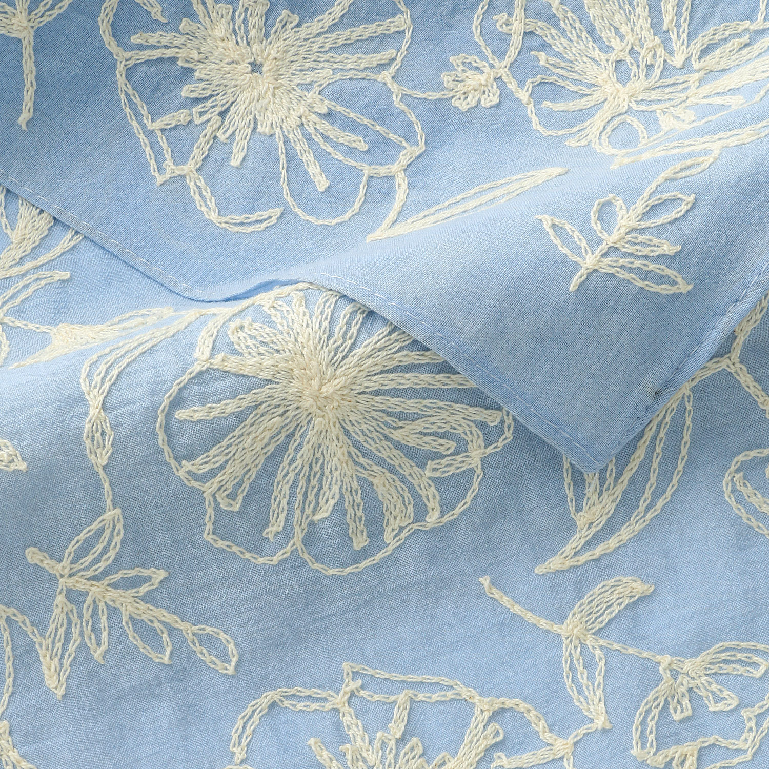 コットン刺繍ストール - 画像7