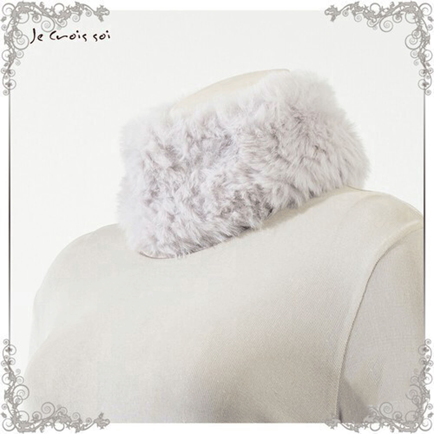 【チャコール、ベージュ終了】エコファースヌード - 画像2