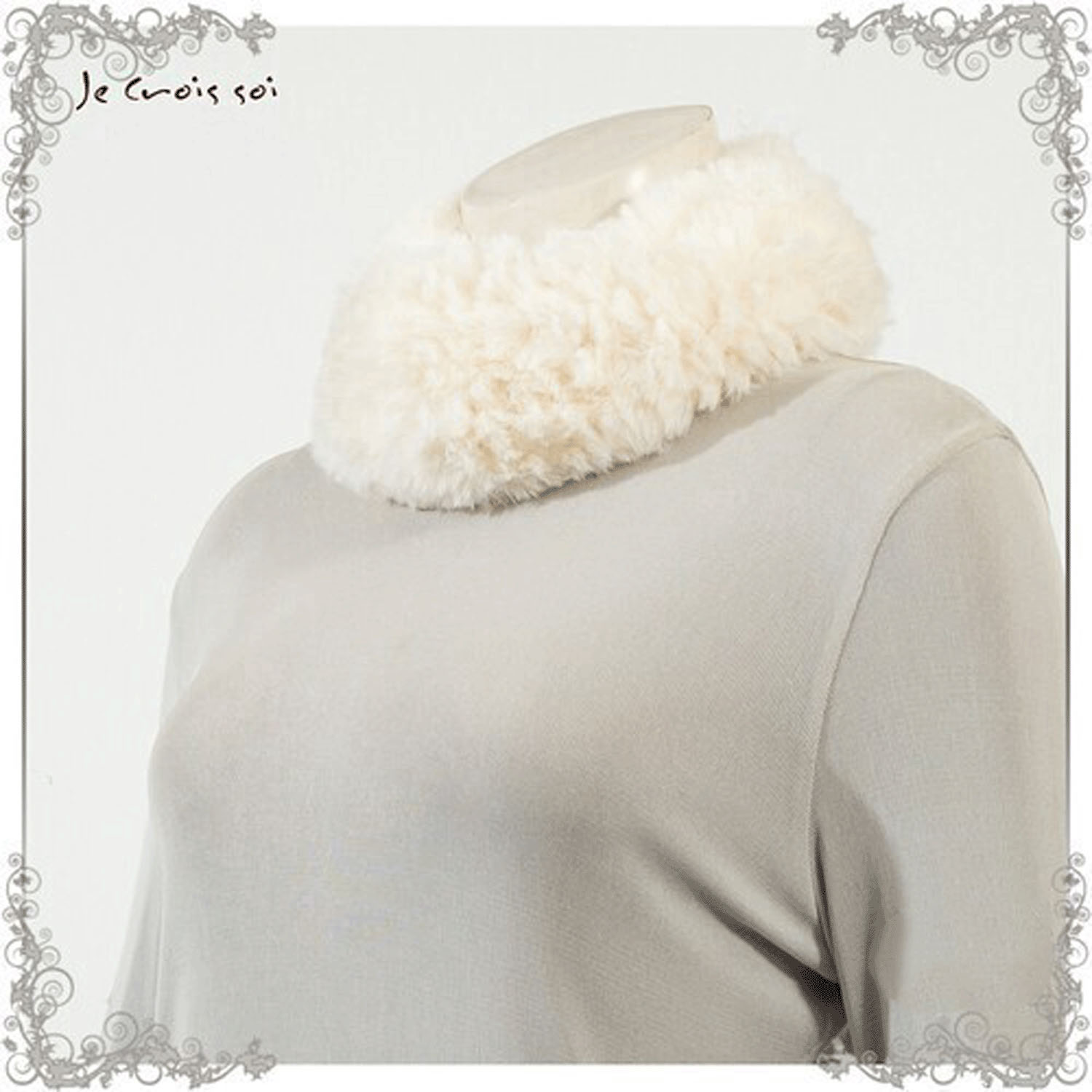 【チャコール、ベージュ終了】エコファースヌード - 画像5