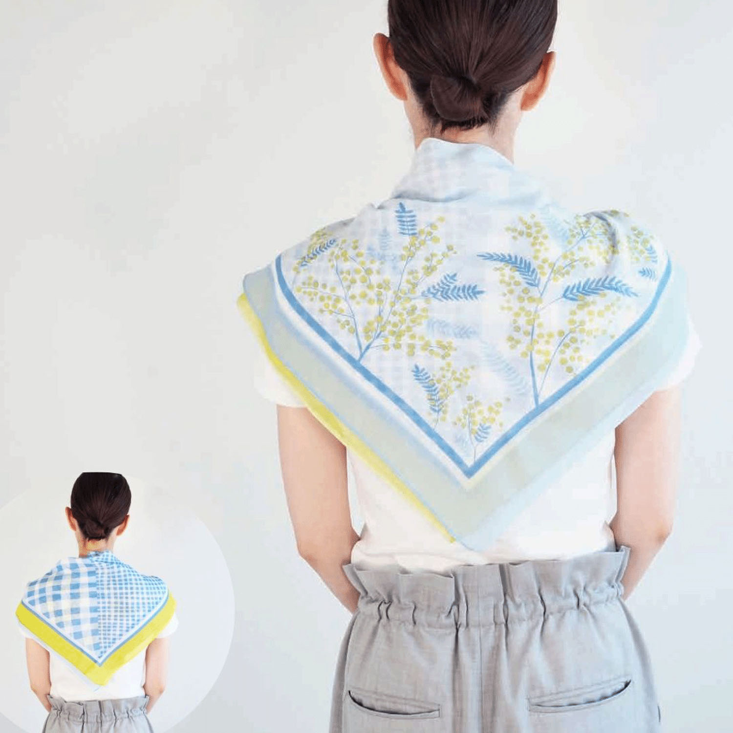 日本製 おさんぽスカーフ 62×62 - 画像9