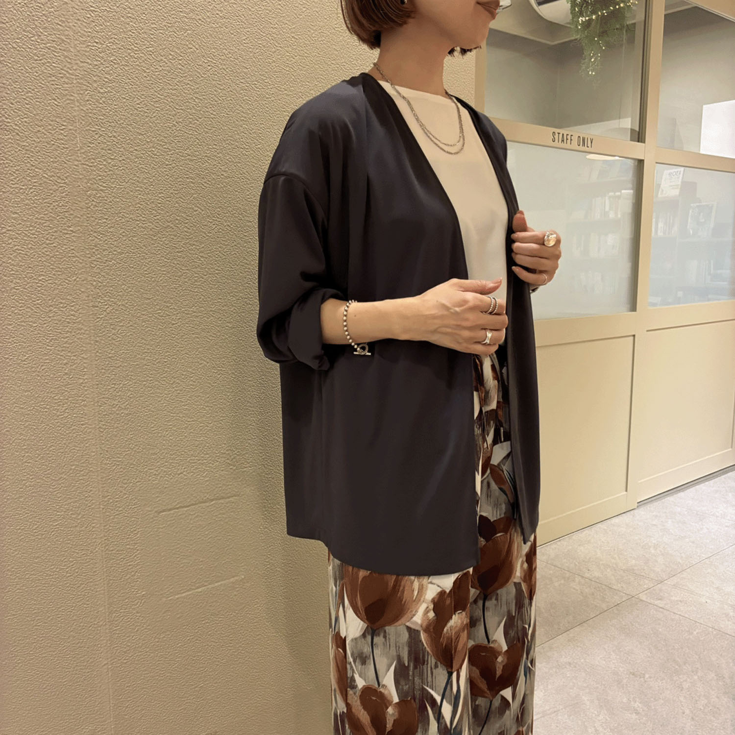 【Insta Live】【エトワールオリジナル】MONSTYLE強撚スムースジャケット - 画像4