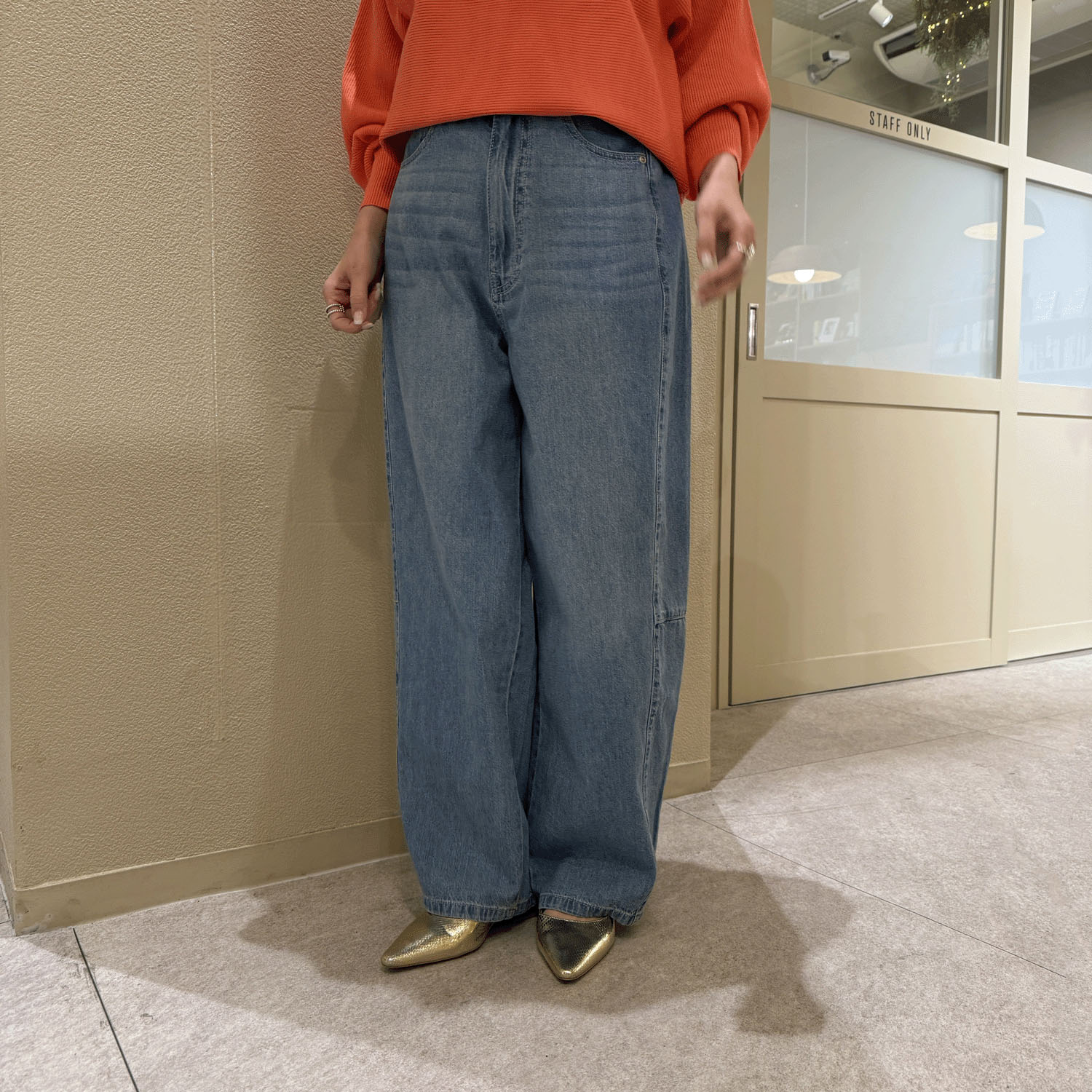 【Insta Live】QTUME バレルレッグデニムパンツ - 画像6