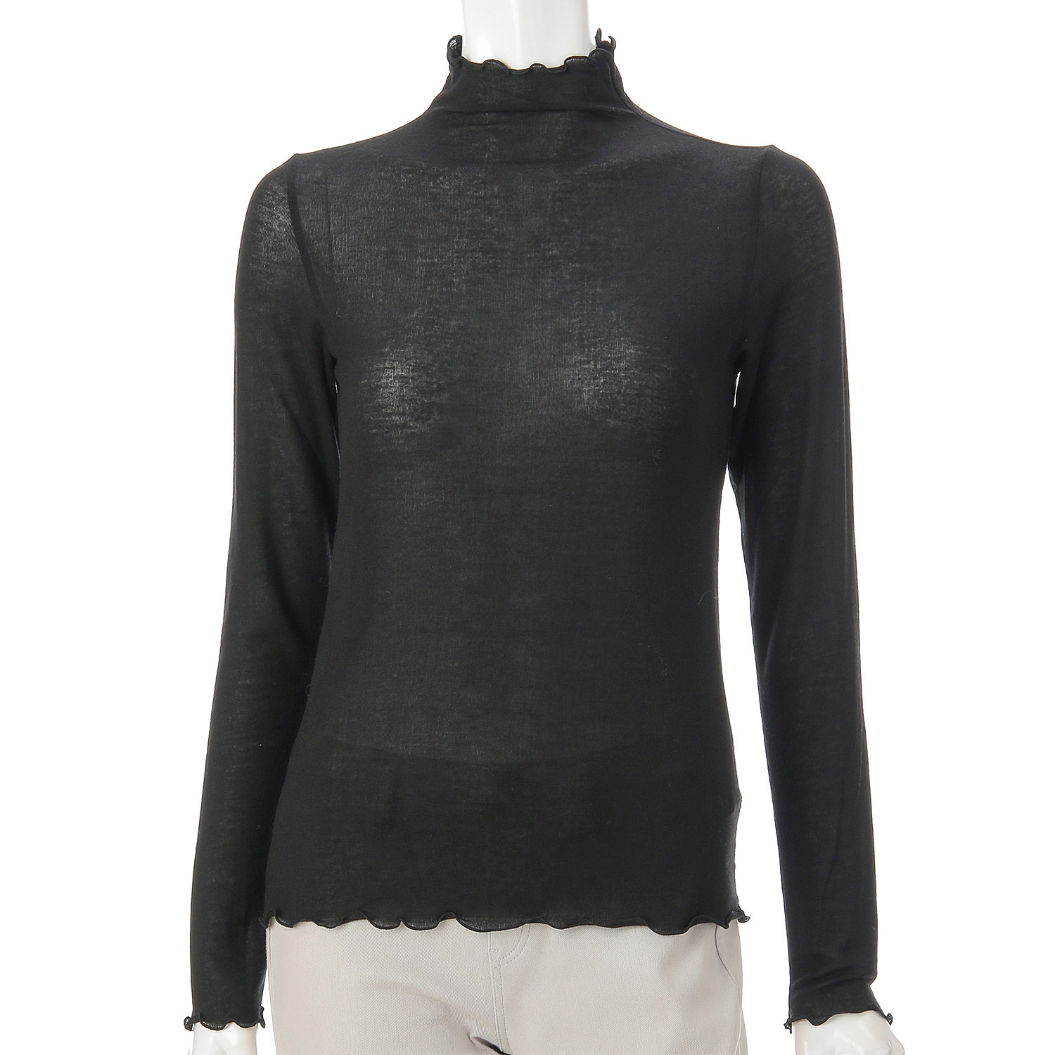 一珠 NOUQUE シアーカットソーボトルネックプルオーバー - 画像5