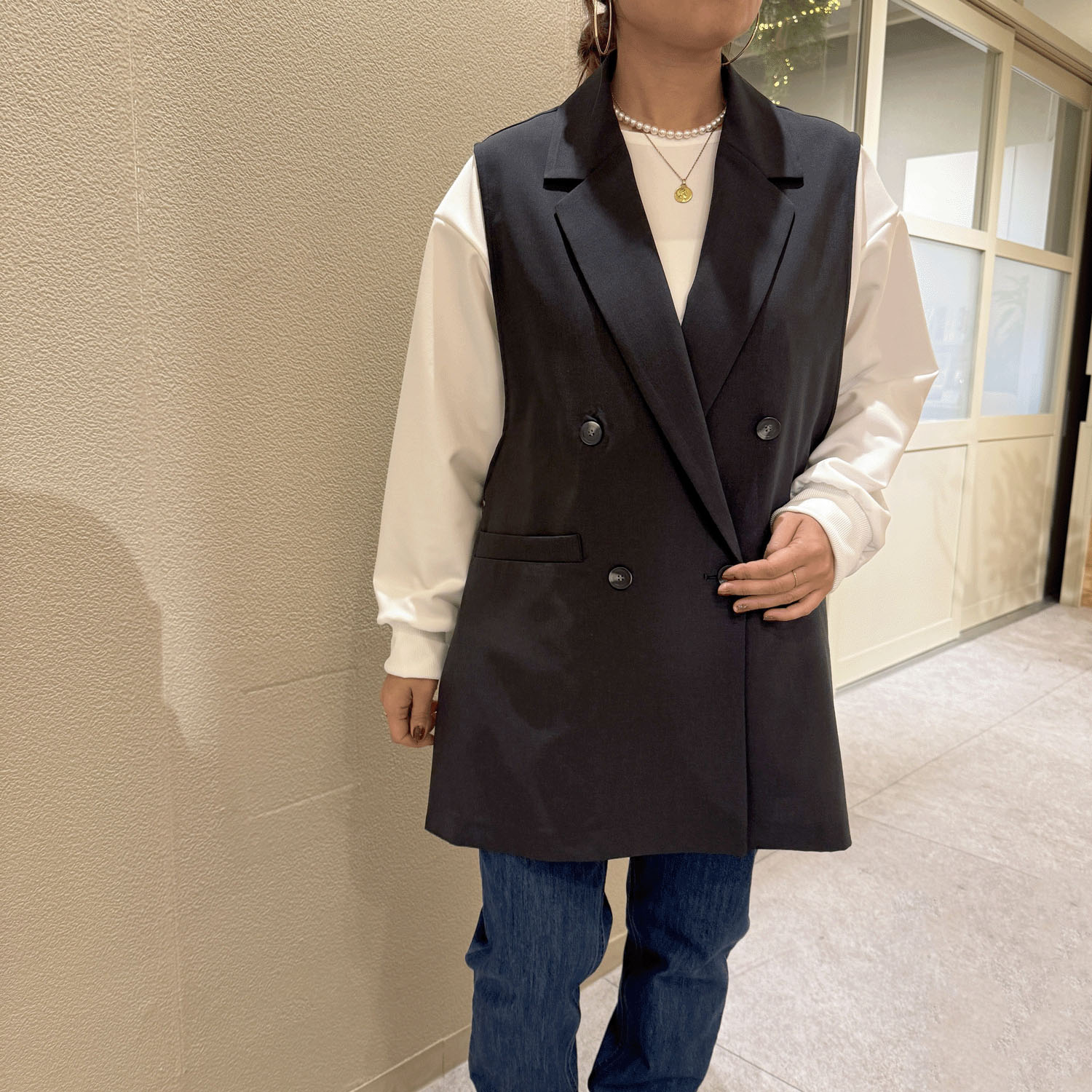 【Insta Live】QTUME スリットダブルベスト - 画像3