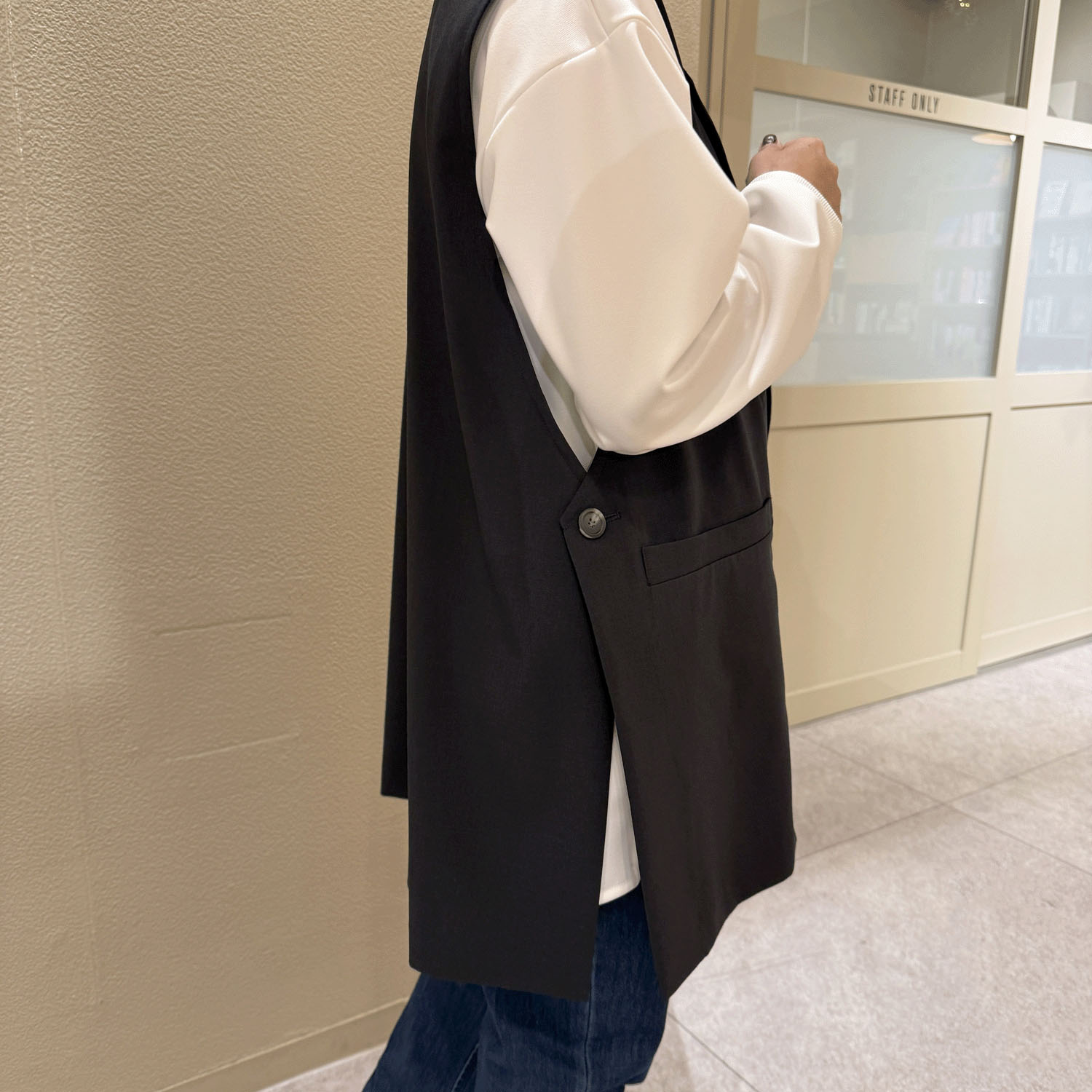 【Insta Live】QTUME スリットダブルベスト - 画像4