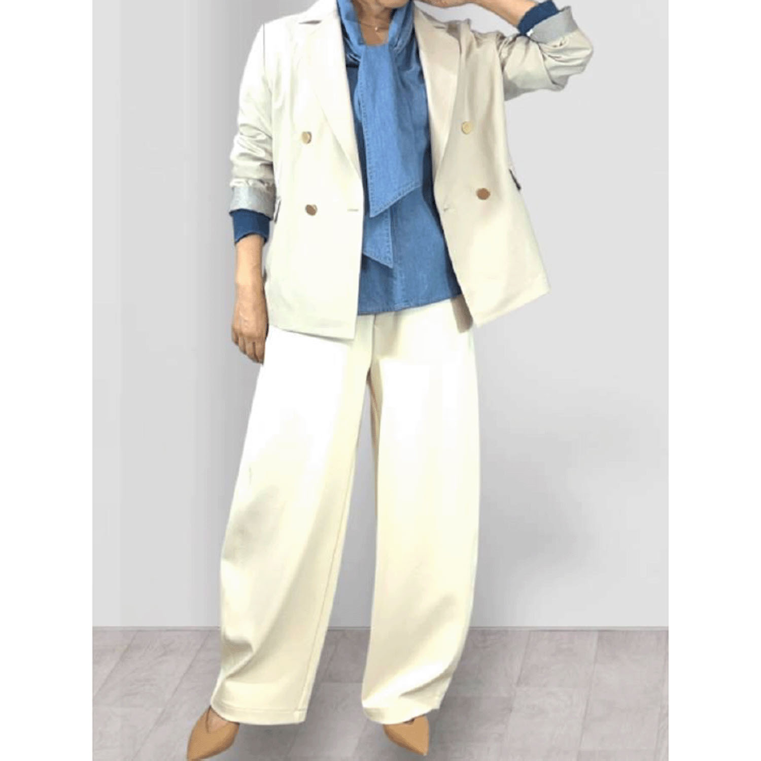 QTUMU ダブルブレザー - 画像2