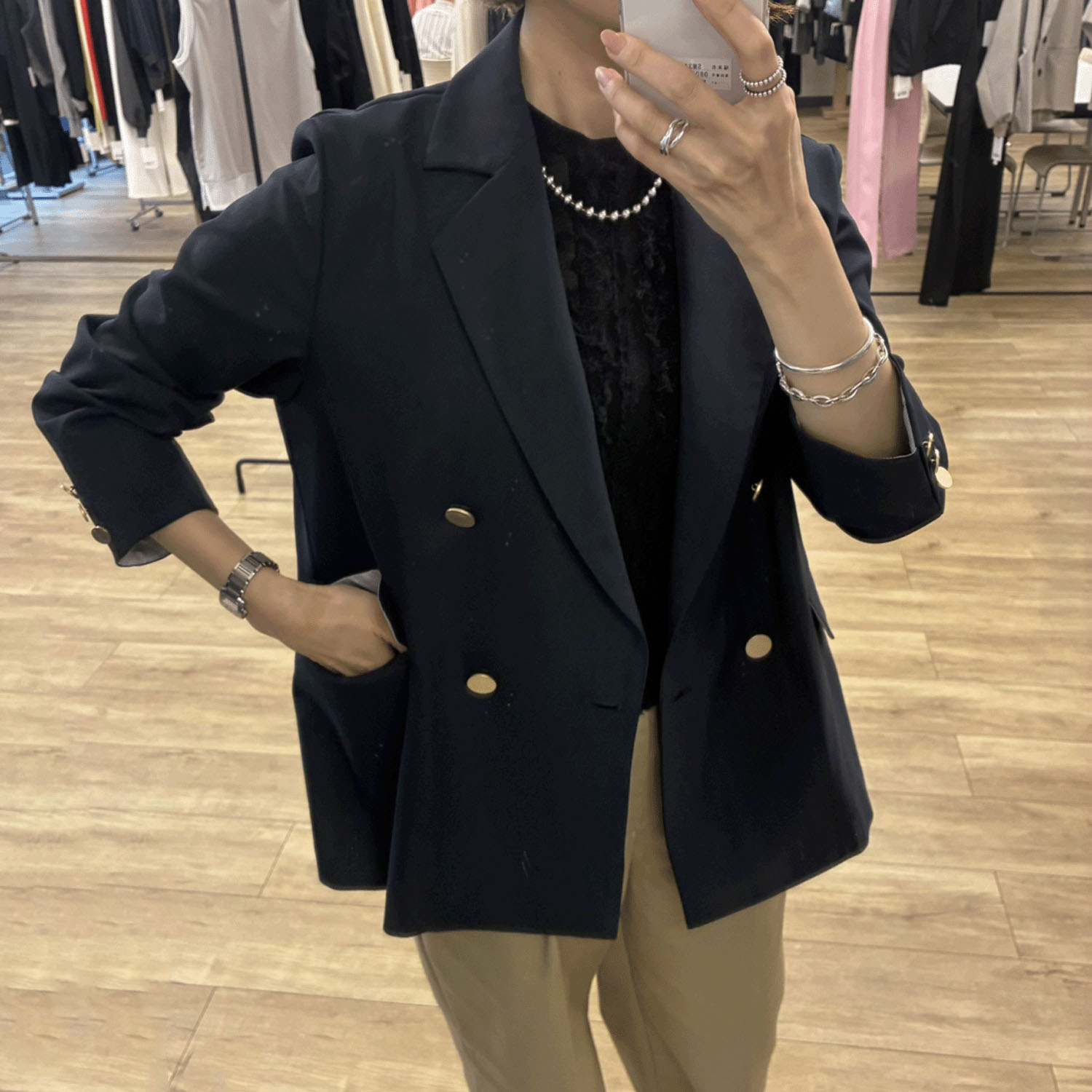 QTUMU ダブルブレザー - 画像13