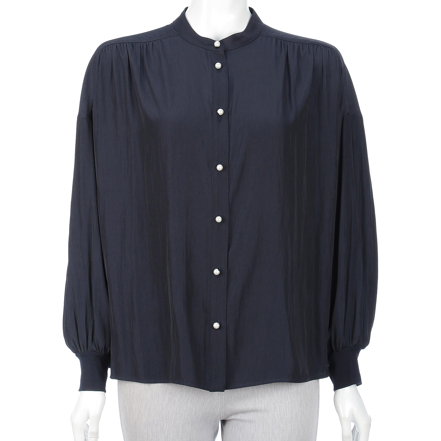 QTUME パール釦シャツ - 画像13