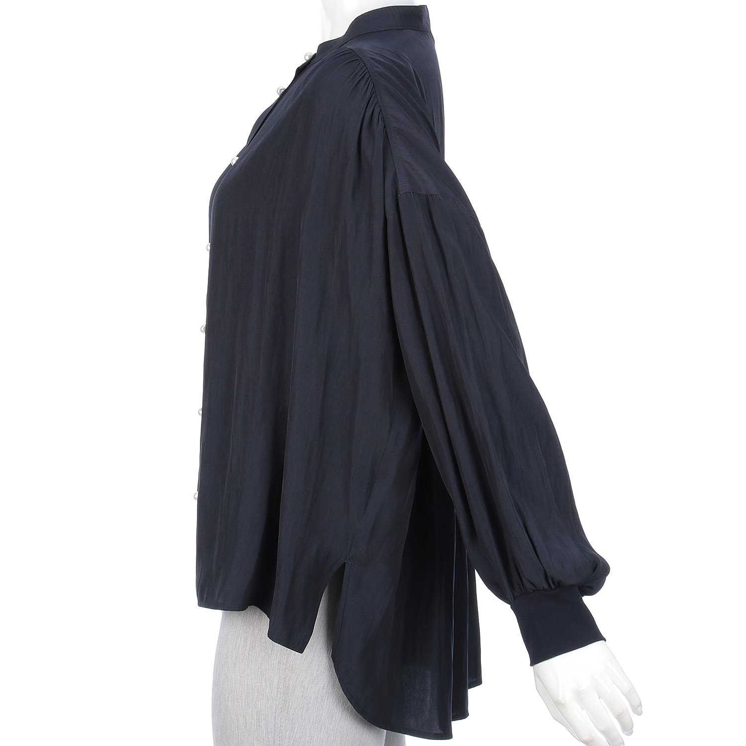 QTUME パール釦シャツ - 画像14