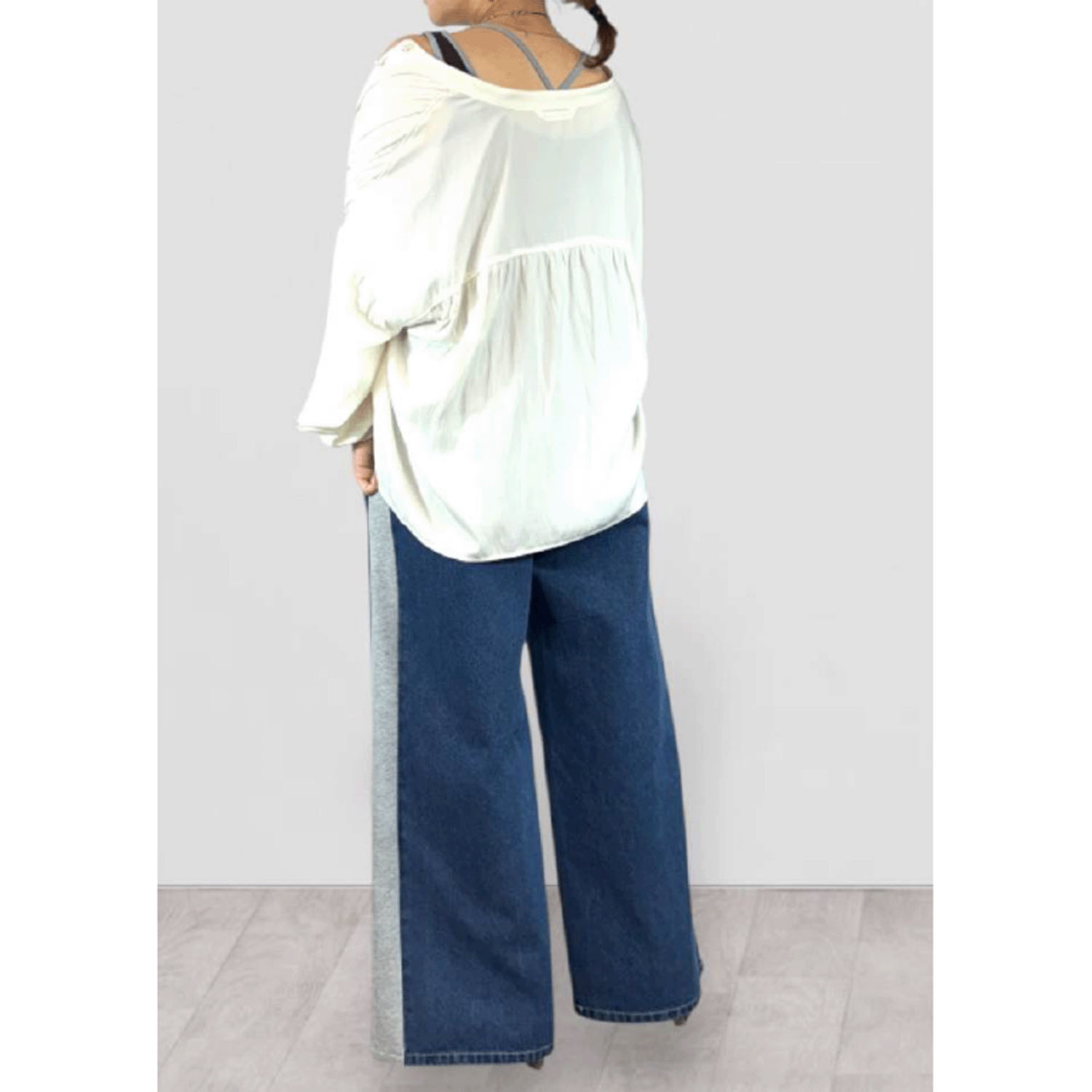 QTUME パール釦シャツ - 画像8