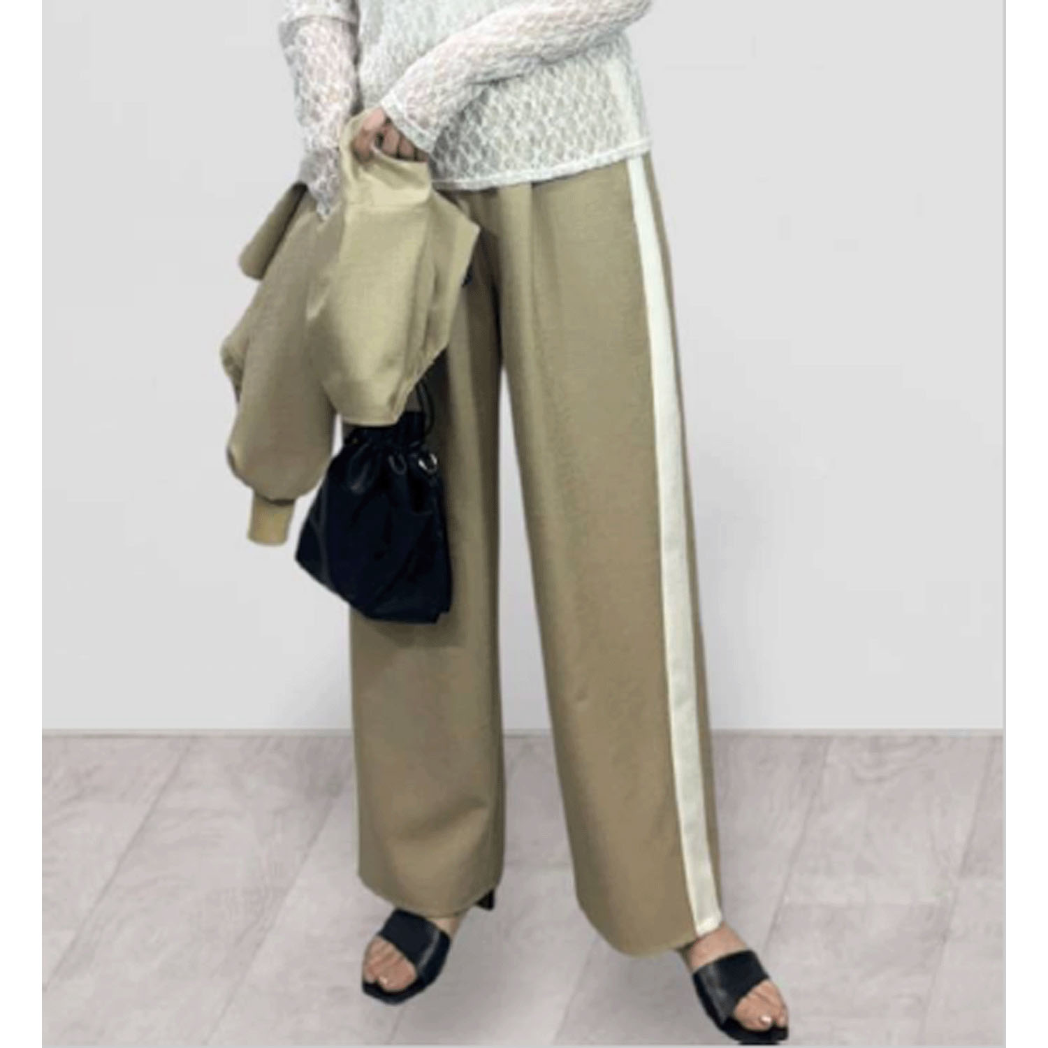 QTUME サイドラインタックパンツ - 画像7