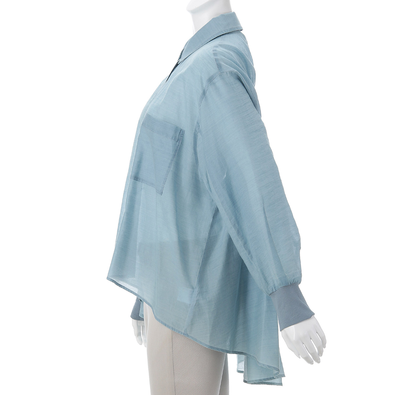 NUS シアーバックギャザーフレアシャツ - 画像15