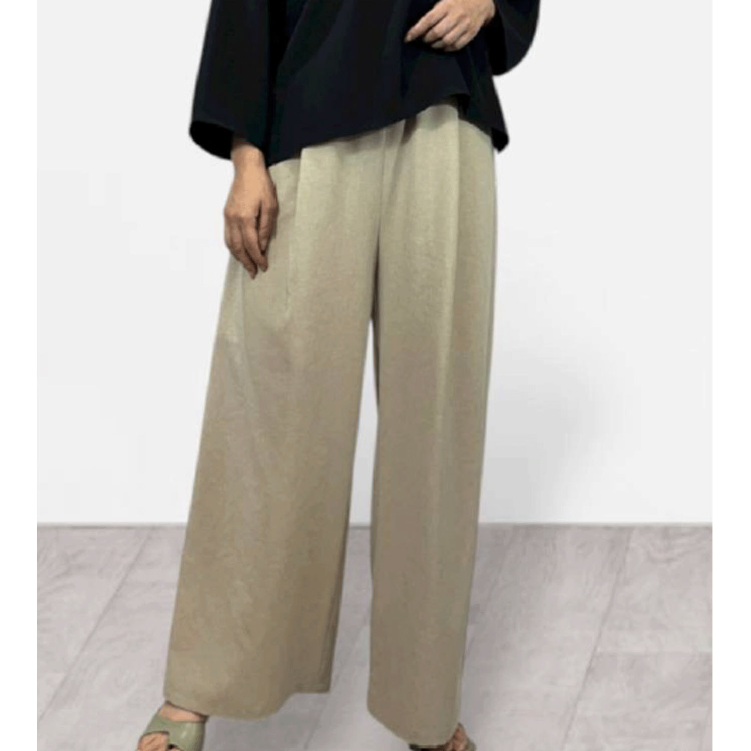 QTUME タックイージーワイドパンツ - 画像2
