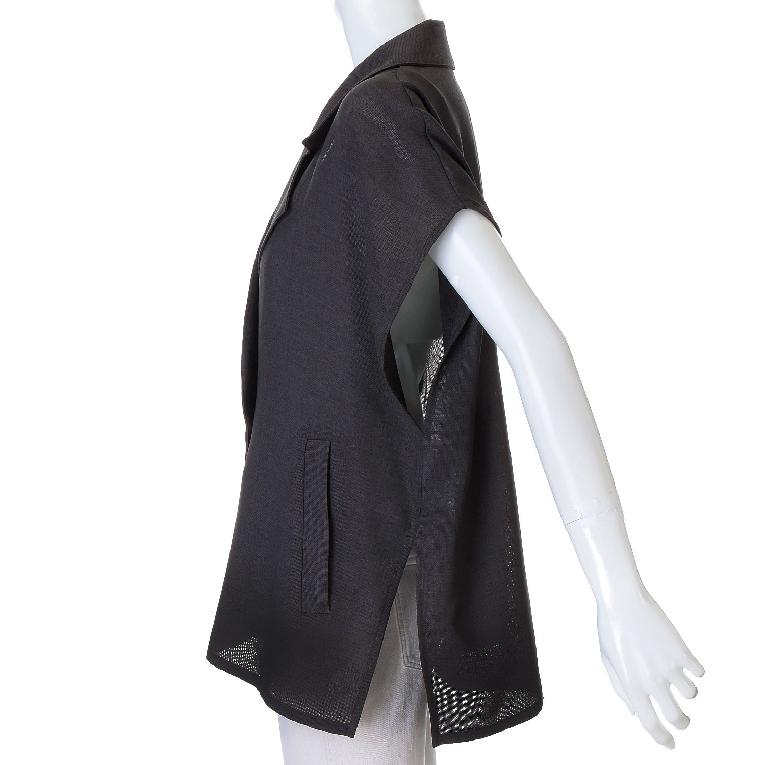 QTUME メッシュスリーブレスダブルジレ - 画像3