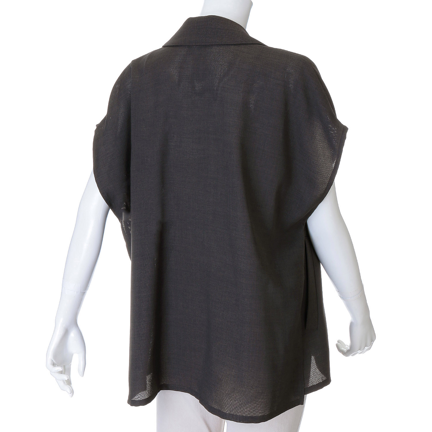 QTUME メッシュスリーブレスダブルジレ - 画像4