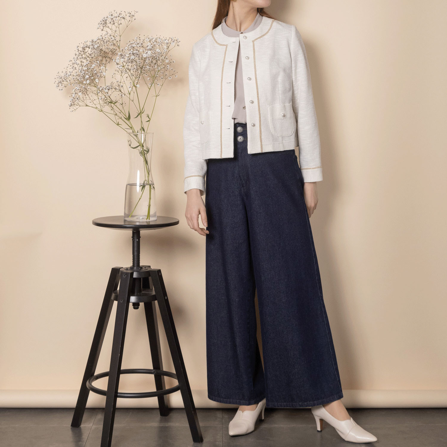 グラン山貴 ツイードライクジャケット - 画像4