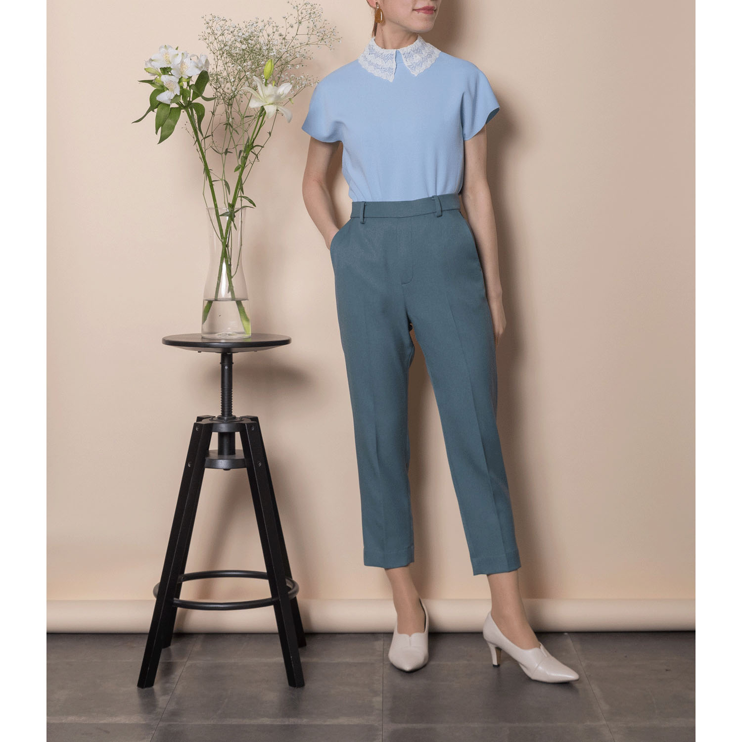 グラン山貴 レース衿ニット - 画像11