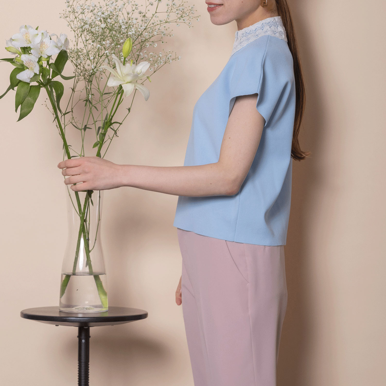 グラン山貴 レース衿ニット - 画像12