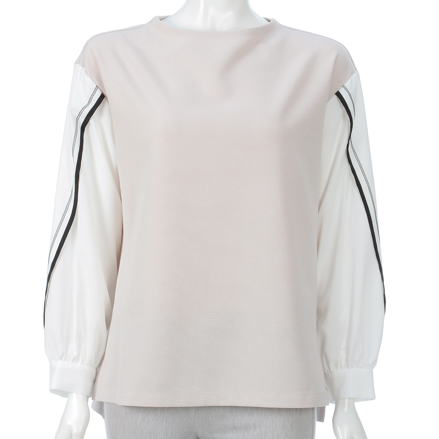 M－station 袖布帛トレーナー