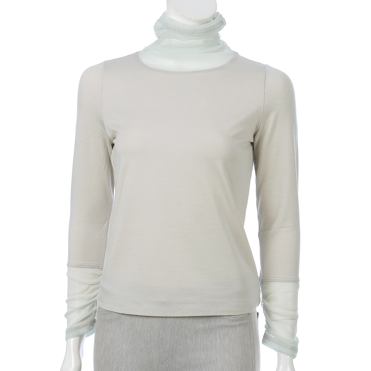 M－station チュール使いハイネックカットソー - 画像3