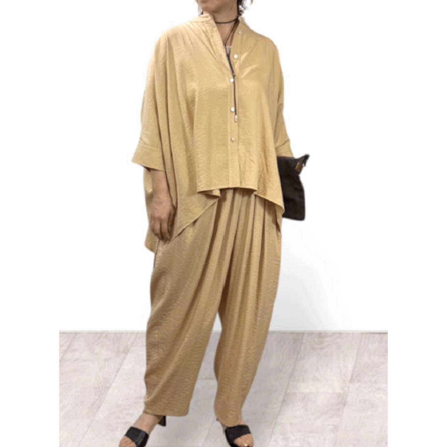 QTUME タックコクーンイージーパンツ - 画像7