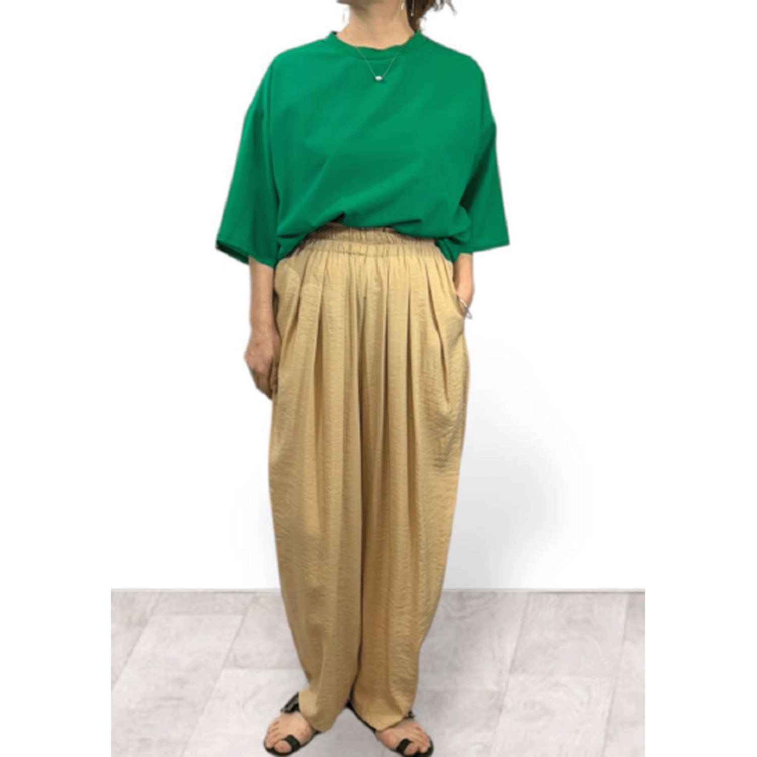 QTUME タックコクーンイージーパンツ - 画像8