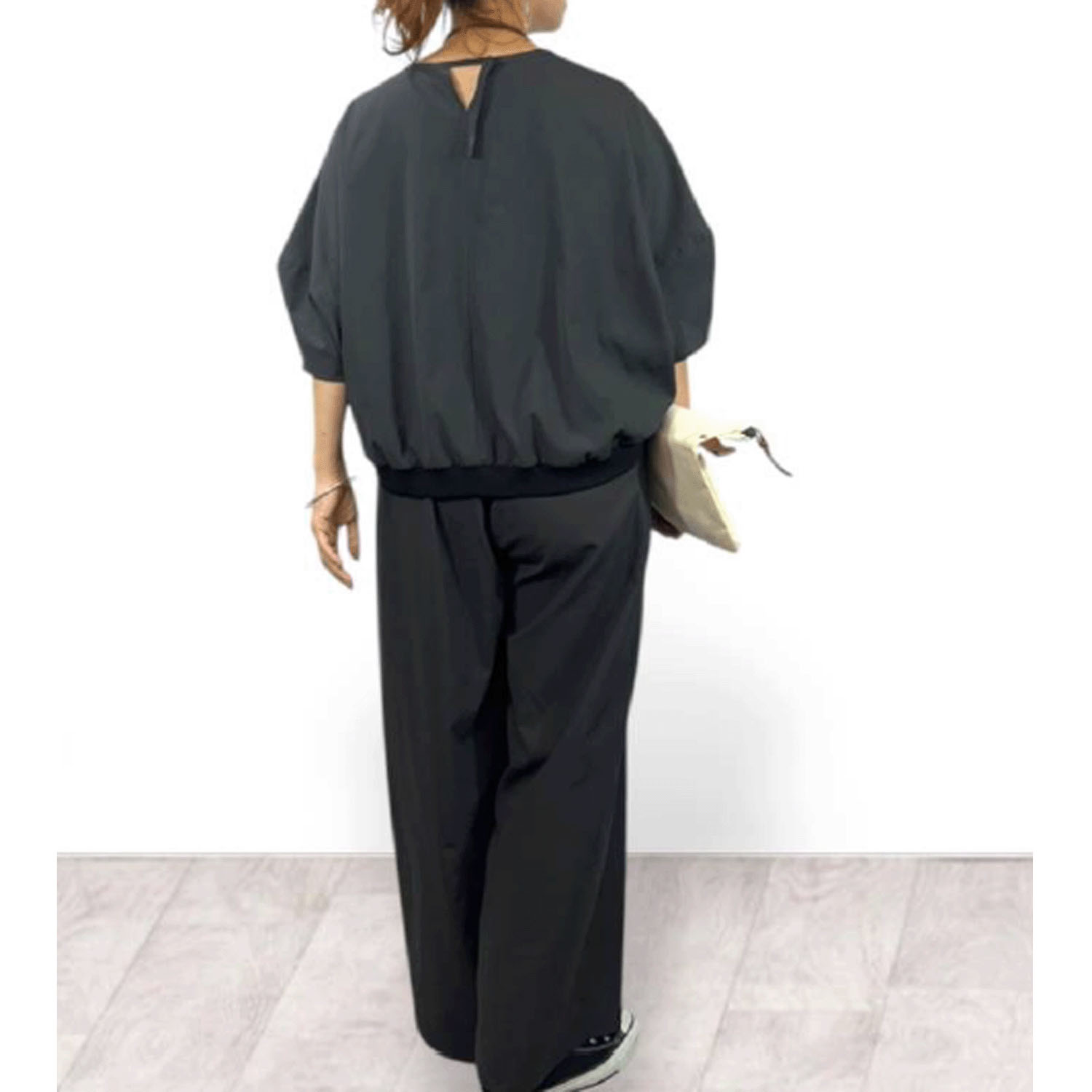 QTUME AIRUNOエアルノ dry crape フォルムTシャツ - 画像5