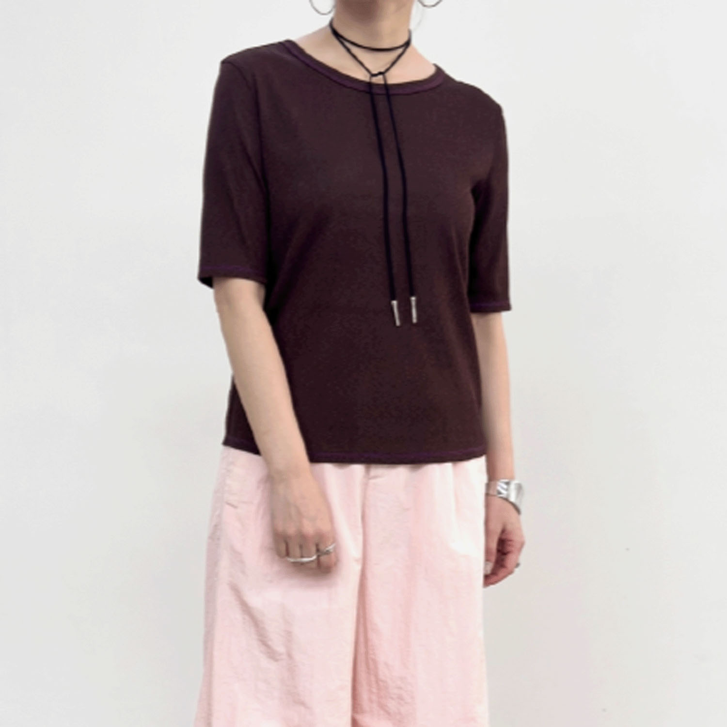 NUS 5分袖シアーTシャツ - 画像15